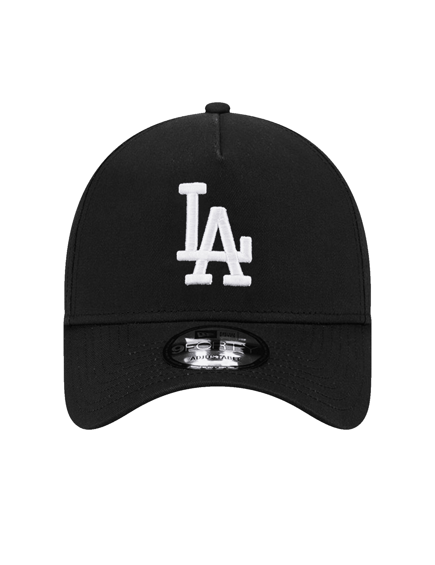 Los Angeles Dodgers New Era MLB Black White 9FORTY A-Frame Snapback Hat - Black