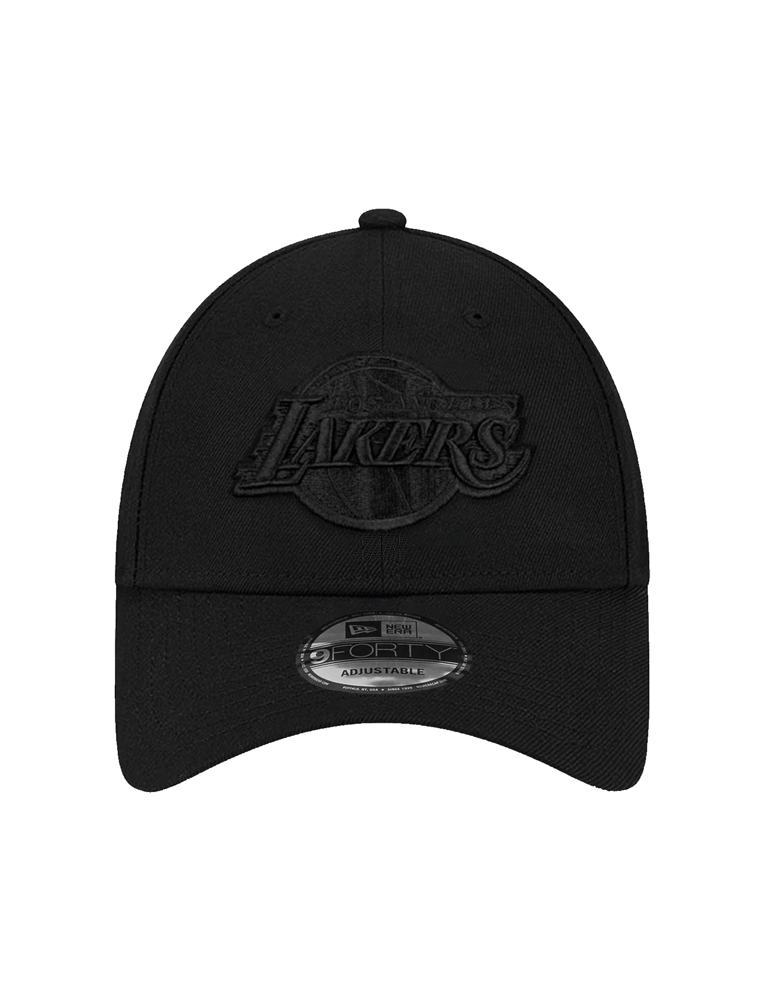 Los Angeles Lakers New Era NBA Black On Black 9FORTY Strapback Hat