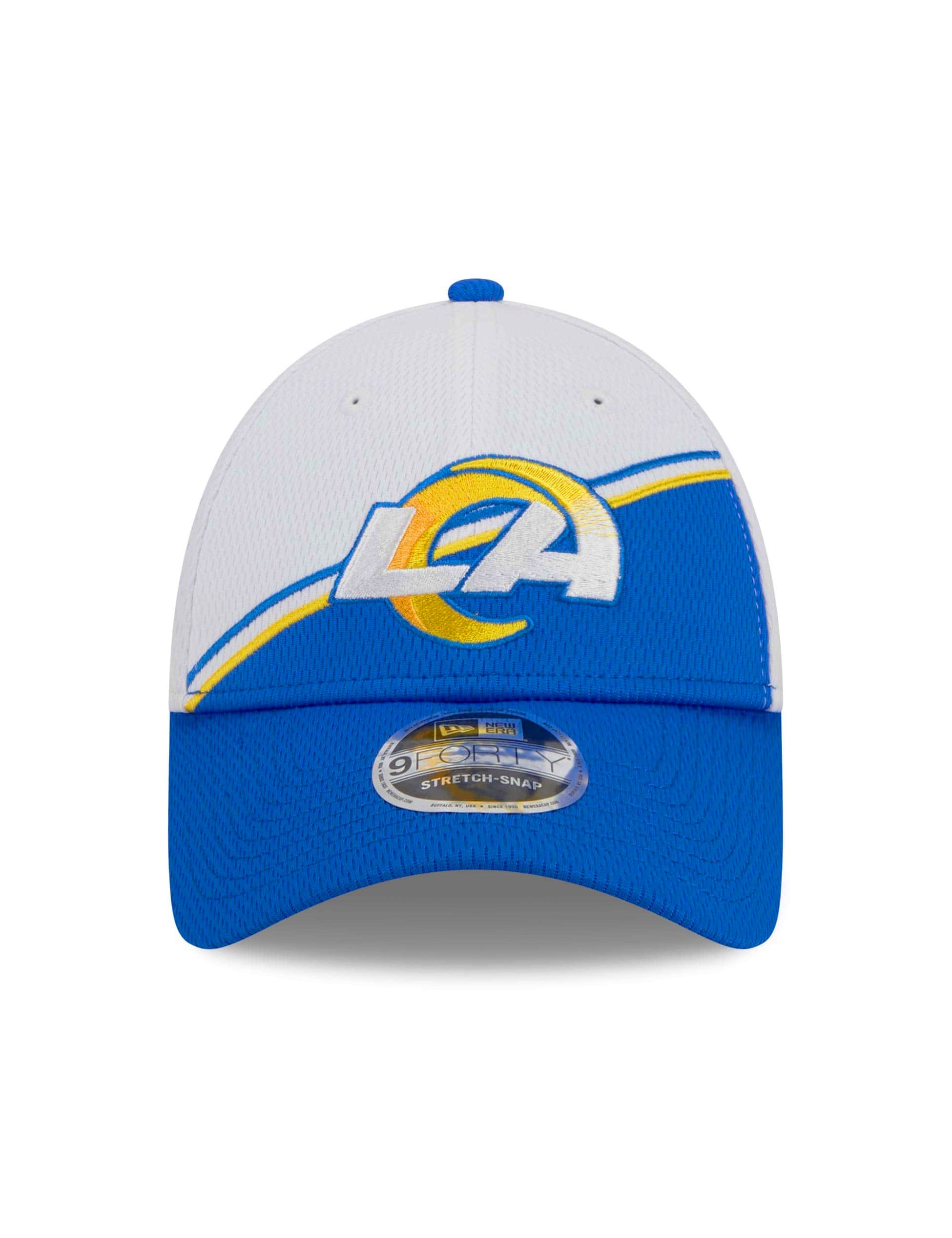 Los Angeles Rams New Era NFL 23 Sideline 9FORTY Stretch-Snap Hat - White