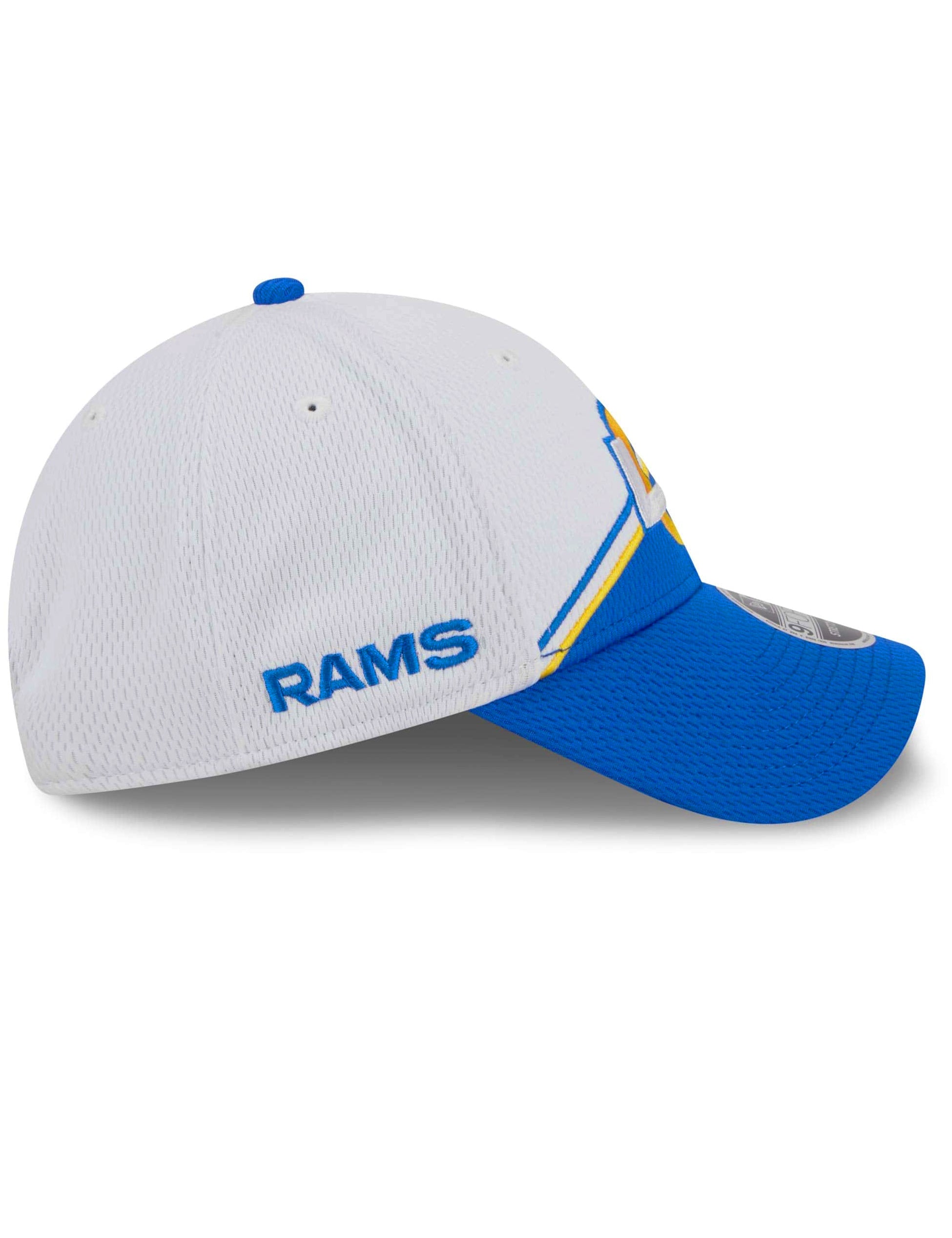 Los Angeles Rams New Era NFL 23 Sideline 9FORTY Stretch-Snap Hat - White