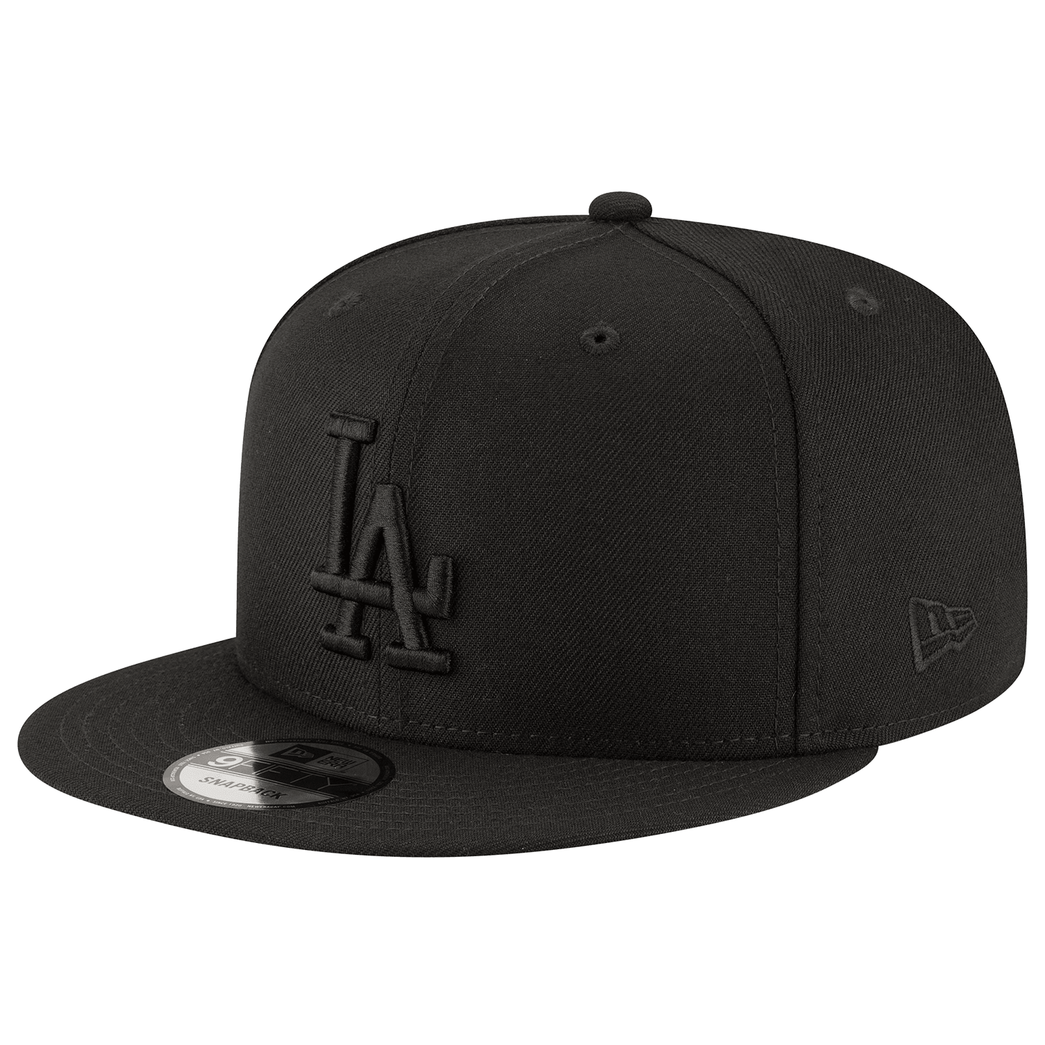 Los Angeles Dodgers New Era MLB Black On Black 9FIFTY Snapback Hat