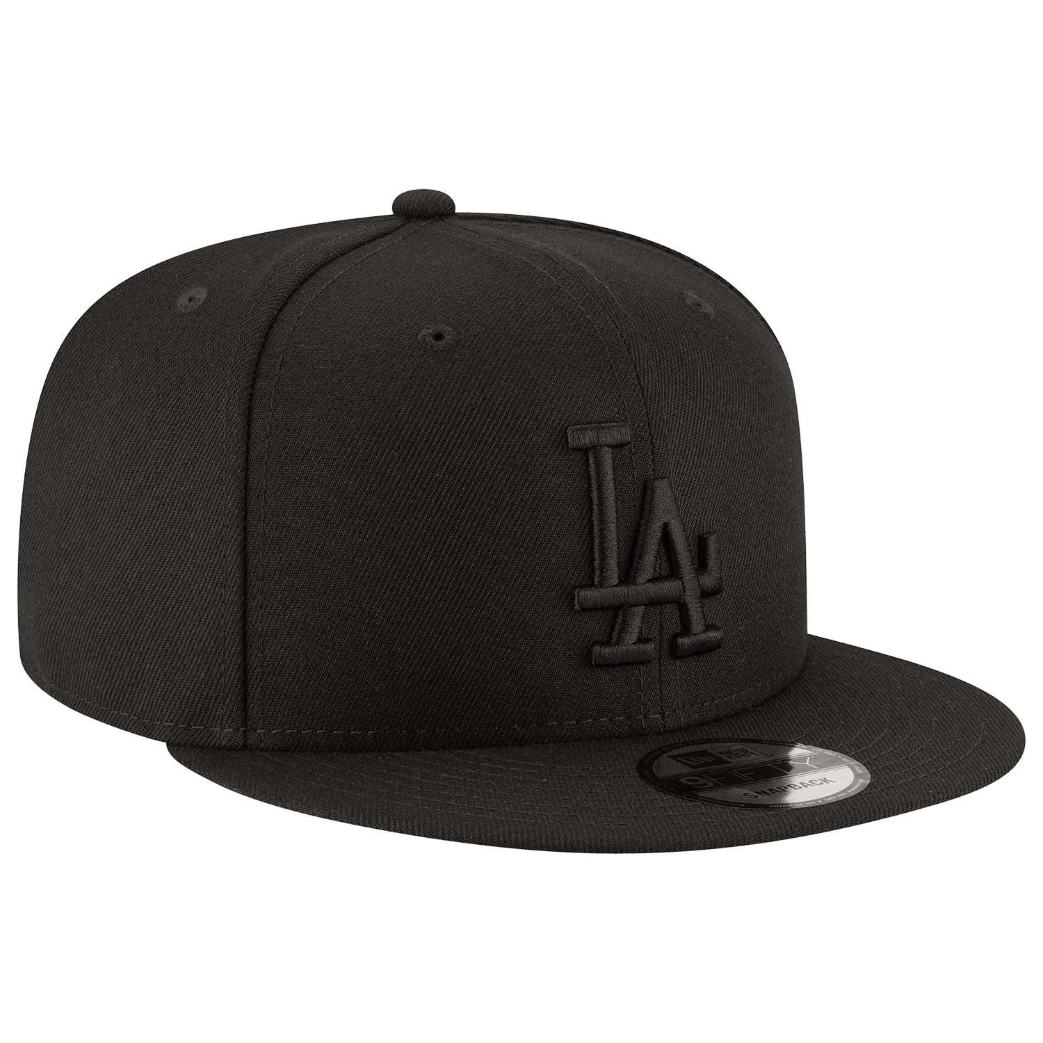 Los Angeles Dodgers New Era MLB Black On Black 9FIFTY Snapback Hat