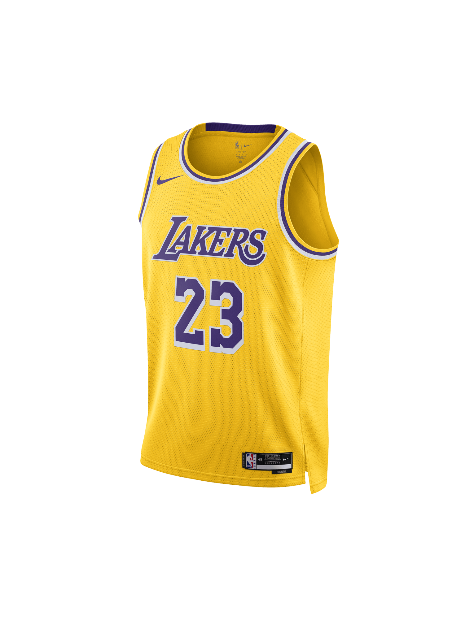 Kids LeBron James Los Angeles Lakers Nike NBA Icon Jersey - Yellow