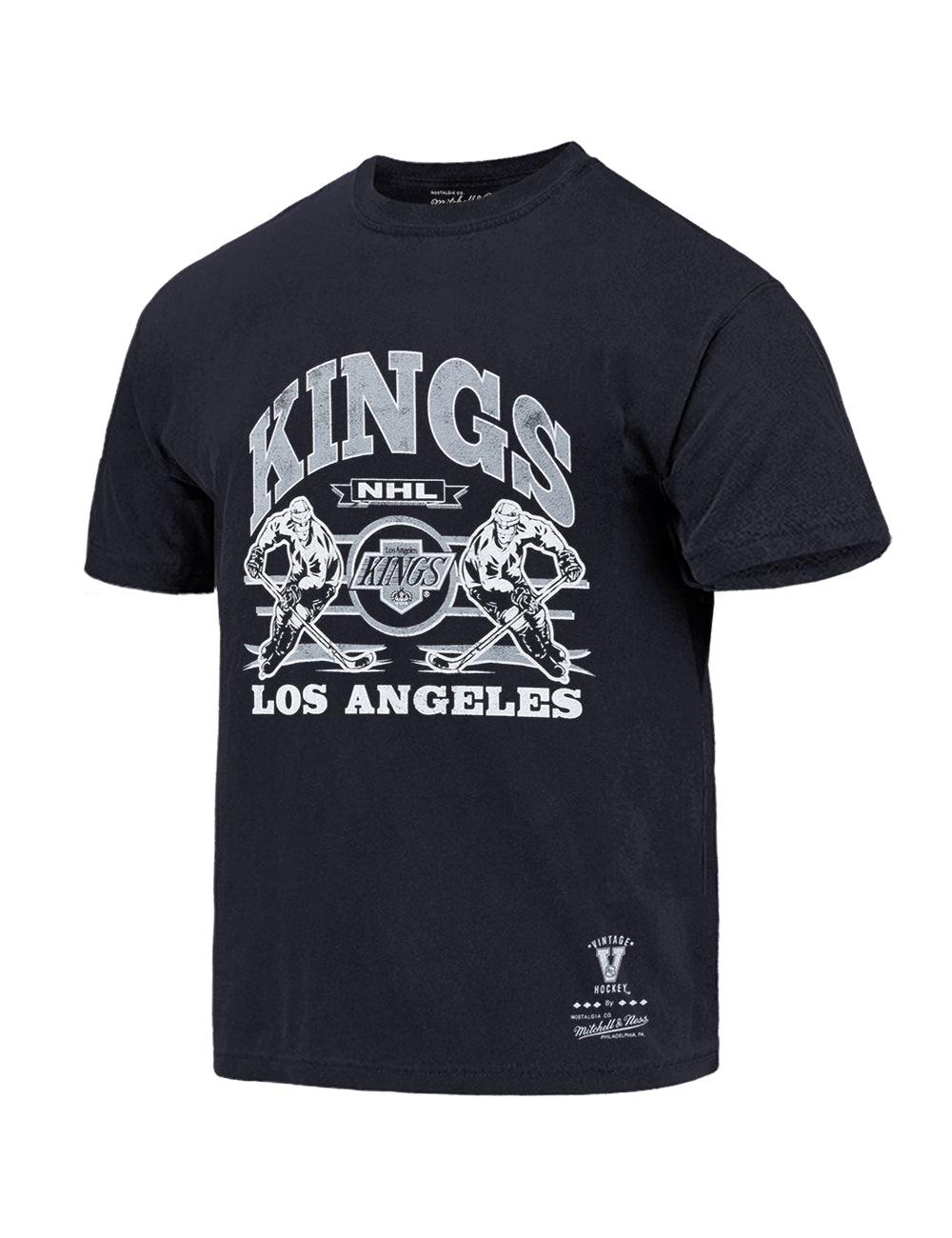 Los Angeles Kings Mitchell & Ness NHL Blast Vintage T-Shirt - Faded Black