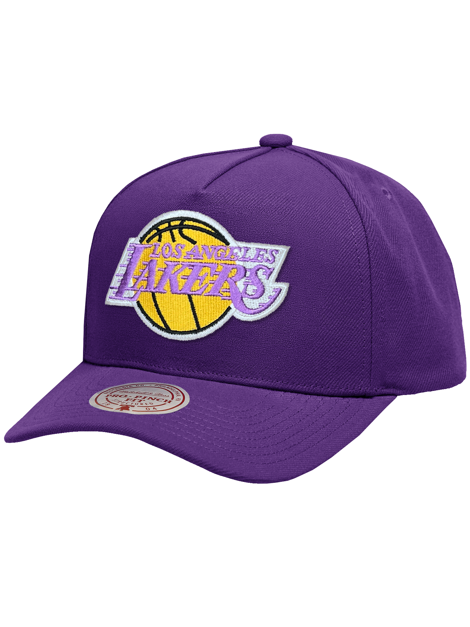 Los Angeles Lakers Mitchell & Ness NBA HWC Pro Pinch Snapback Hat - Purple