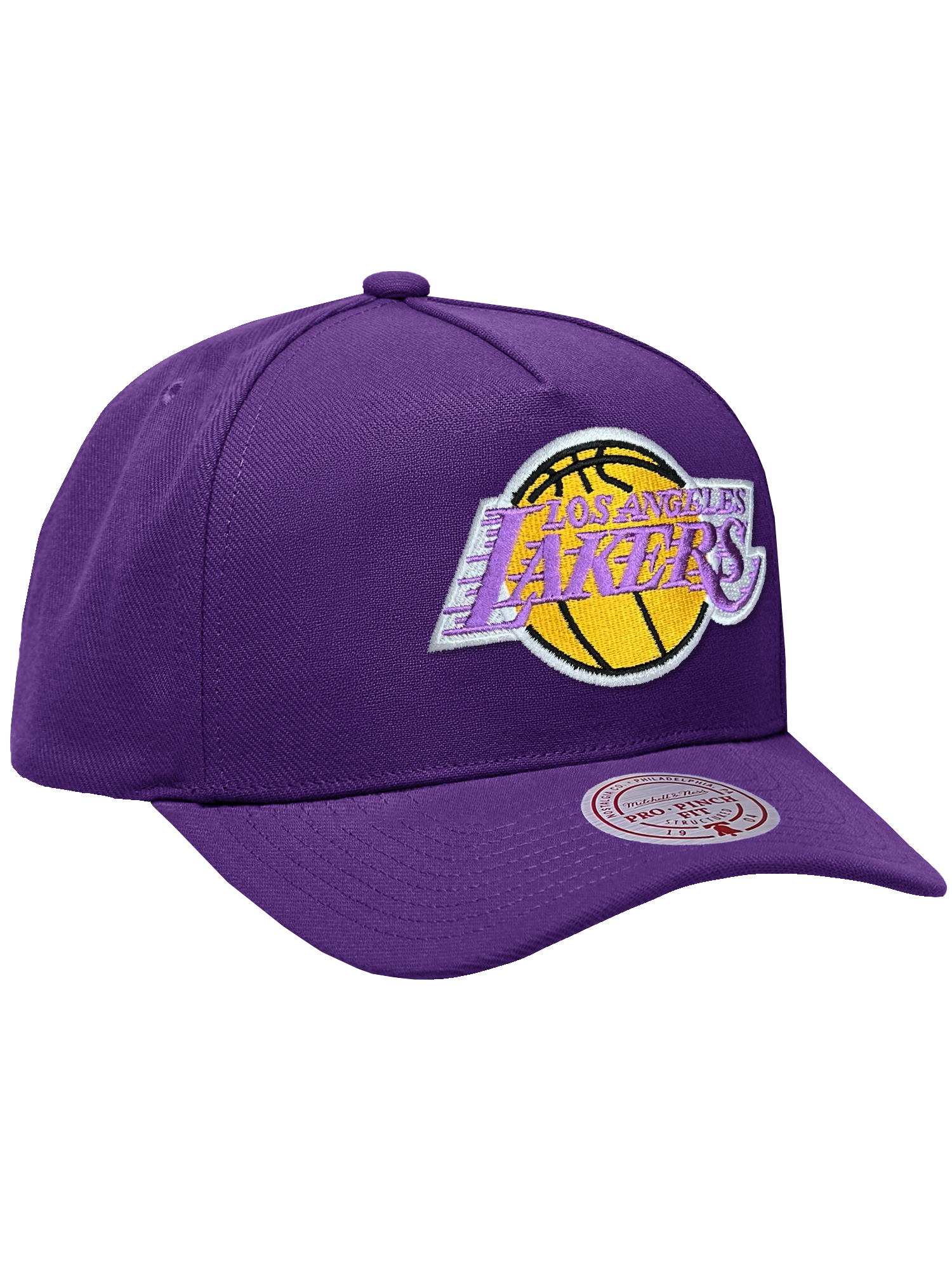 Los Angeles Lakers Mitchell & Ness NBA HWC Pro Pinch Snapback Hat - Purple