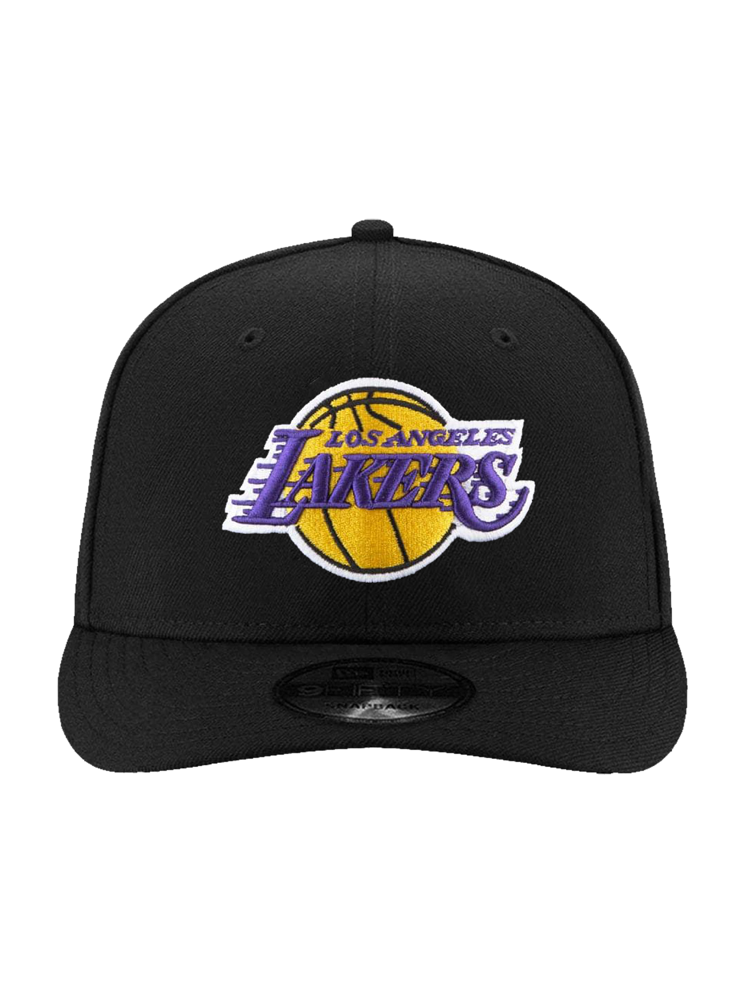 Los Angeles Lakers New Era NBA Team 9FIFTY Pre-Curved Snapback Hat - Black