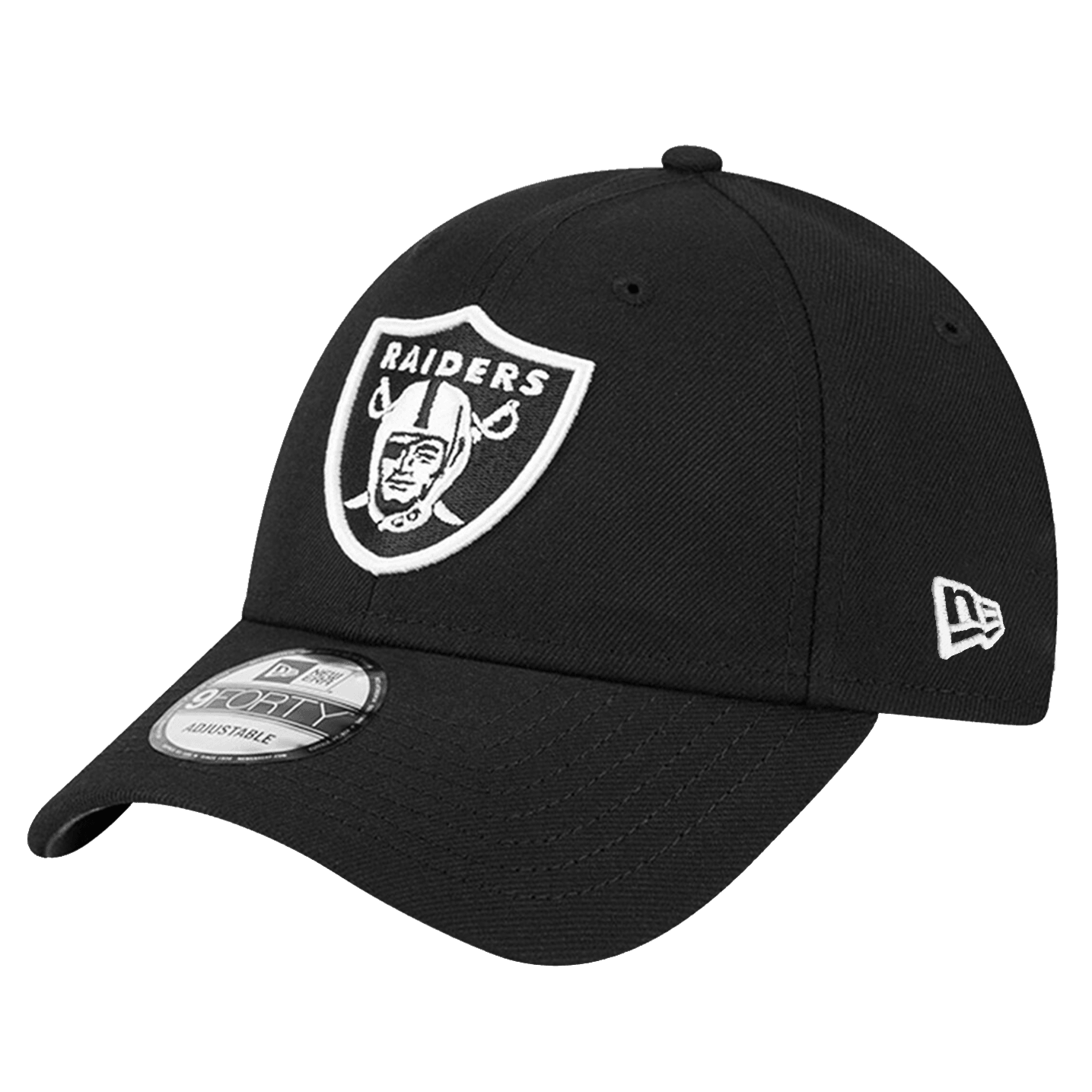 Las Vegas Raiders New Era NFL Team 9FORTY Strapback Hat - Black