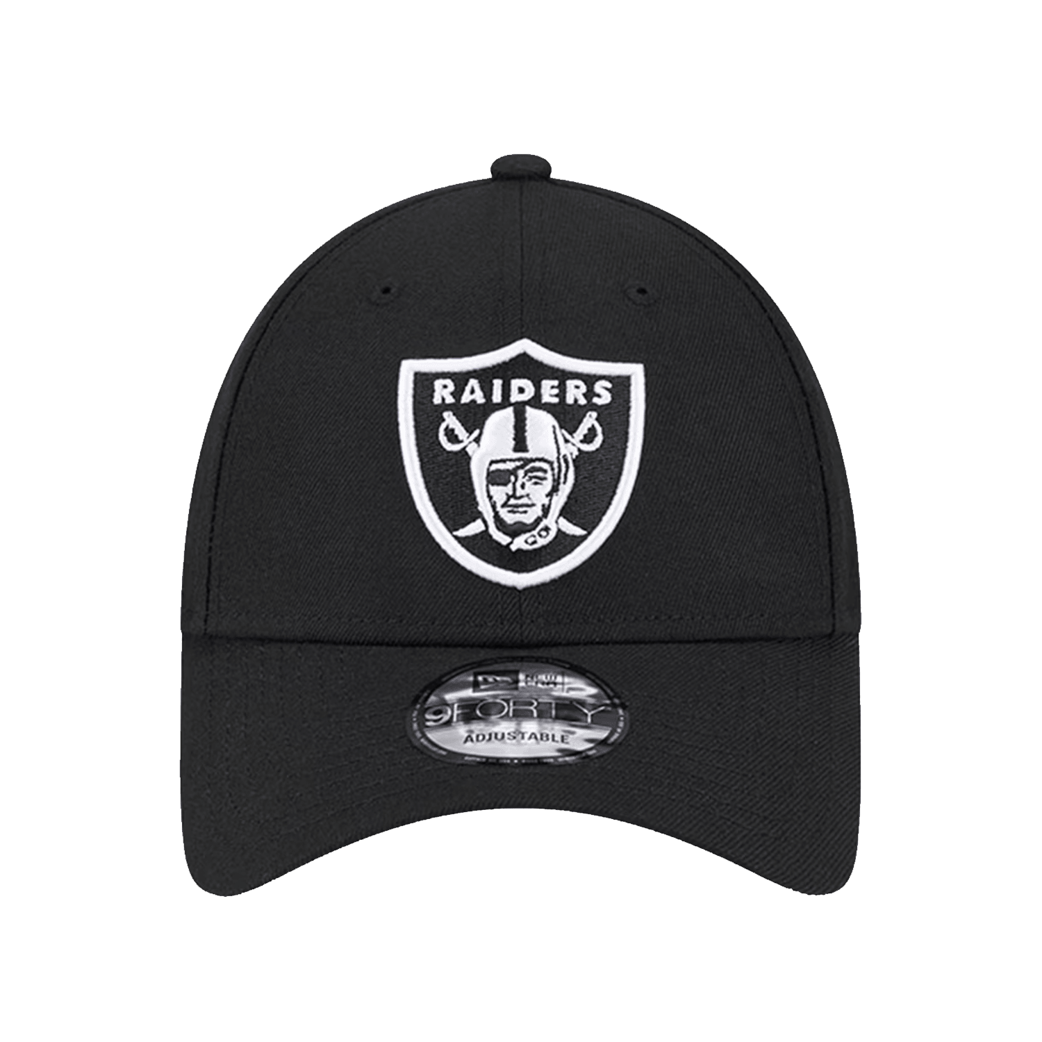 Las Vegas Raiders New Era NFL Team 9FORTY Strapback Hat - Black