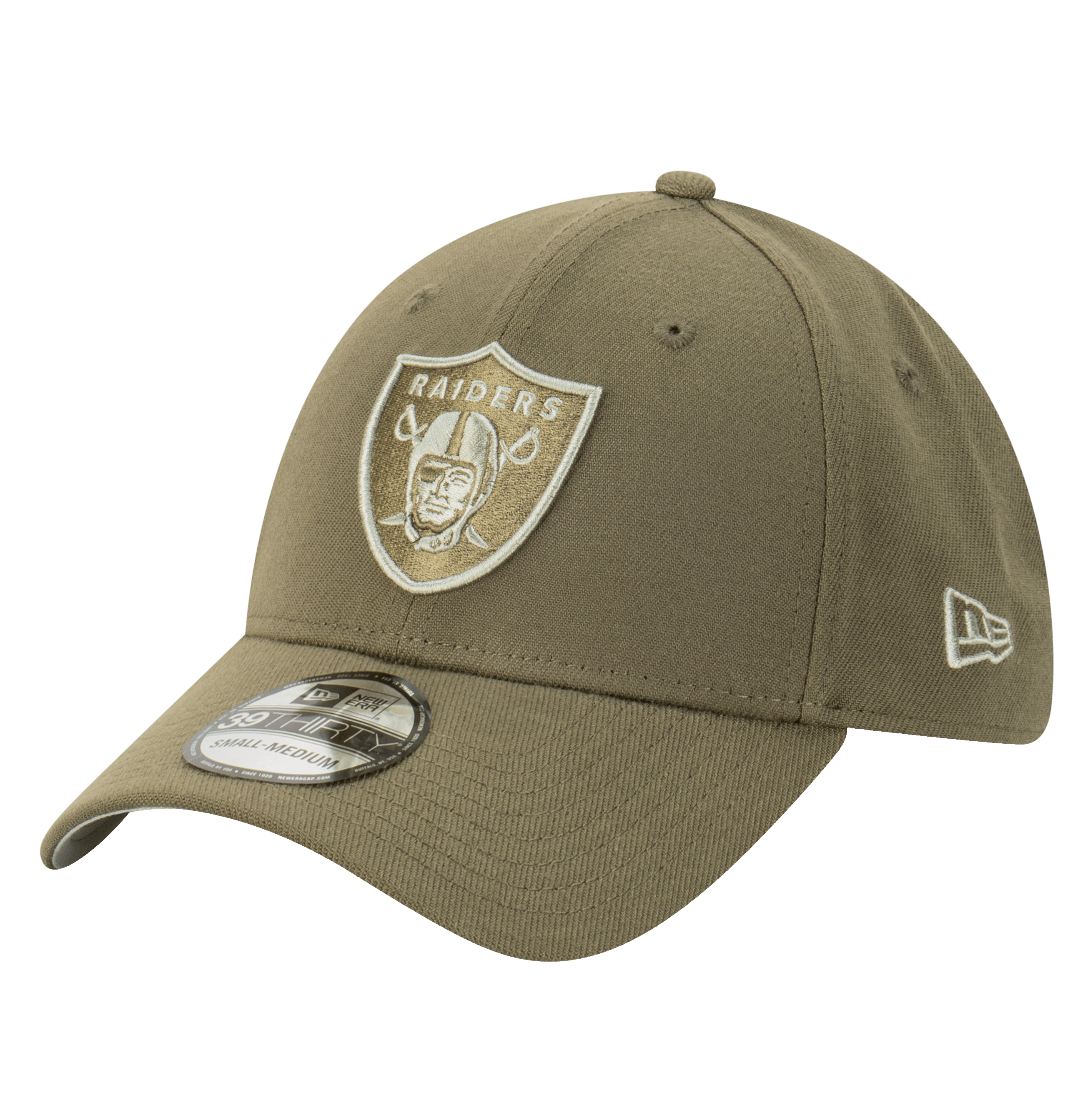 Las Vegas Raiders New Era NFL Tonal 39THIRTY Stretch-Fit Hat - Olive