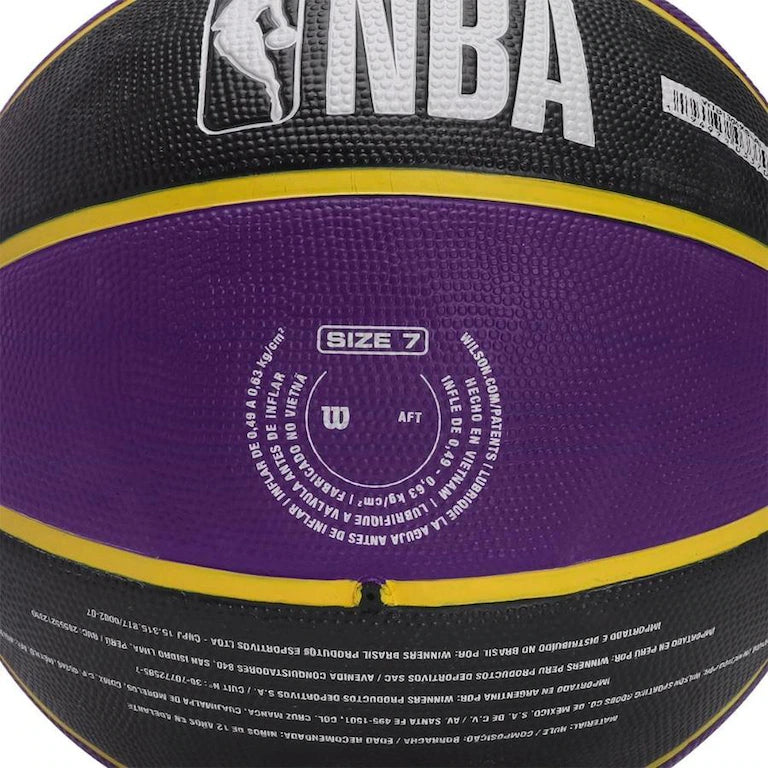 Los Angeles Lakers Wilson NBA Team Tribute Full Size Outdoor Basketball