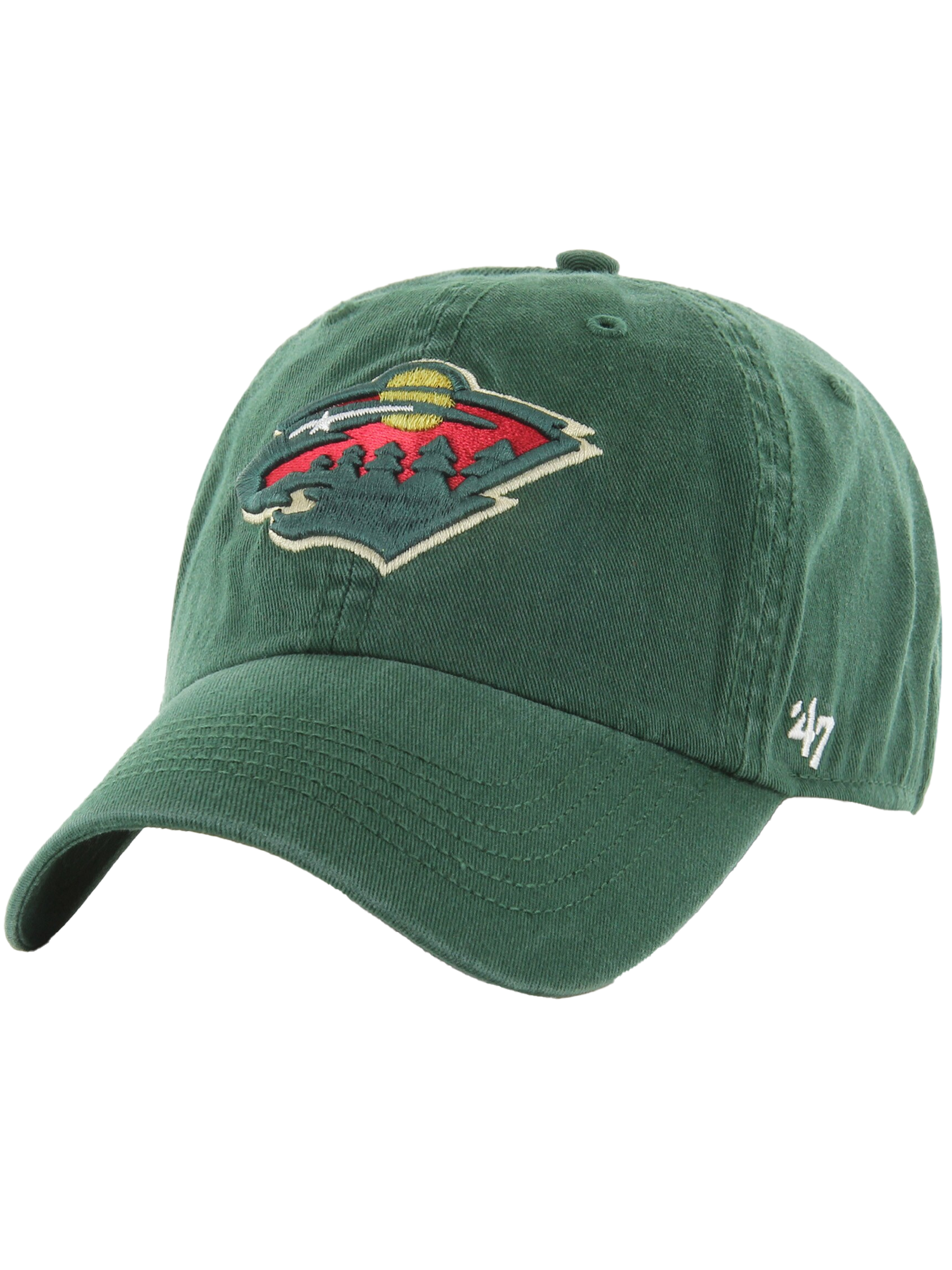 Minnesota Wild '47 NHL Team Clean Up Strapback Hat - Green