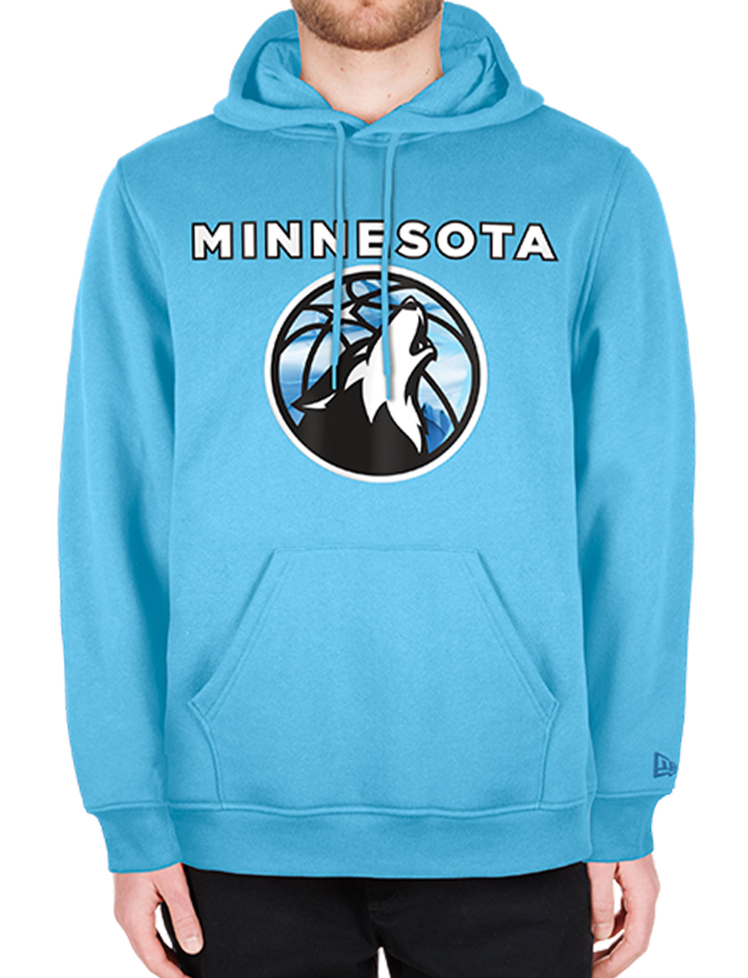 Minnesota Timberwolves New Era NBA 24-25 City Edition Hoodie Jumper - Light Blue