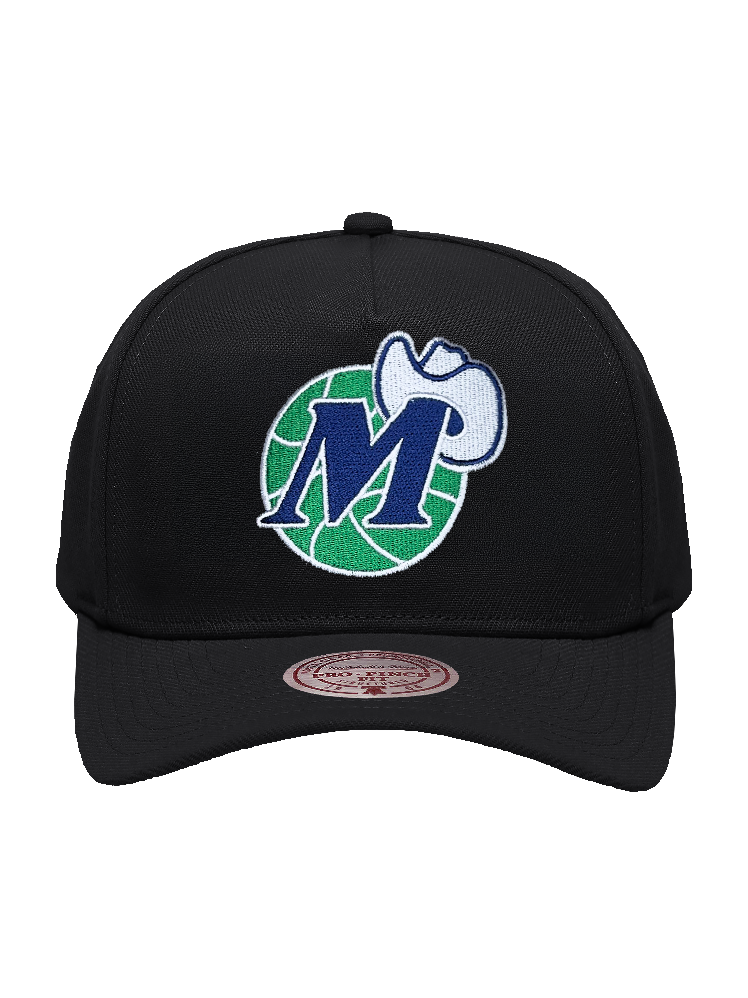 Dallas Mavericks Mitchell & Ness NBA HWC Pro Pinch Snapback Hat - Black