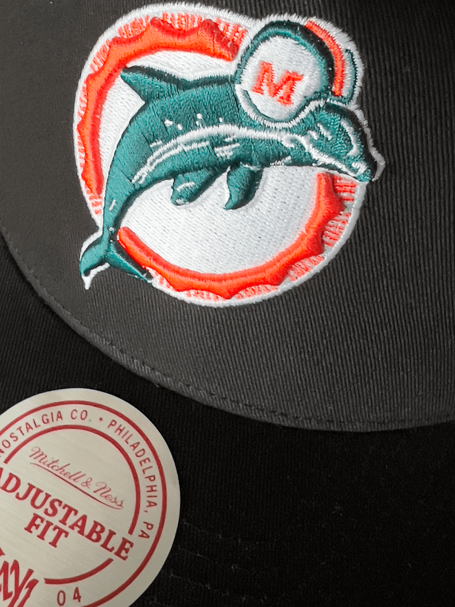 Miami Dolphins Mitchell & Ness NFL Throwback MVP Snapback Hat - Black