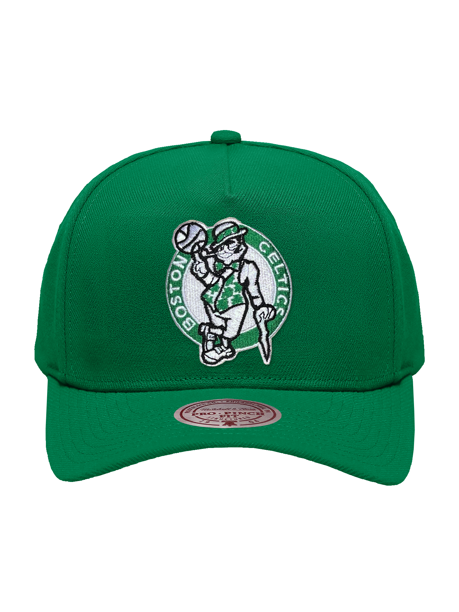 Boston Celtics Mitchell & Ness NBA HWC Pro Pinch Snapback Hat - Green