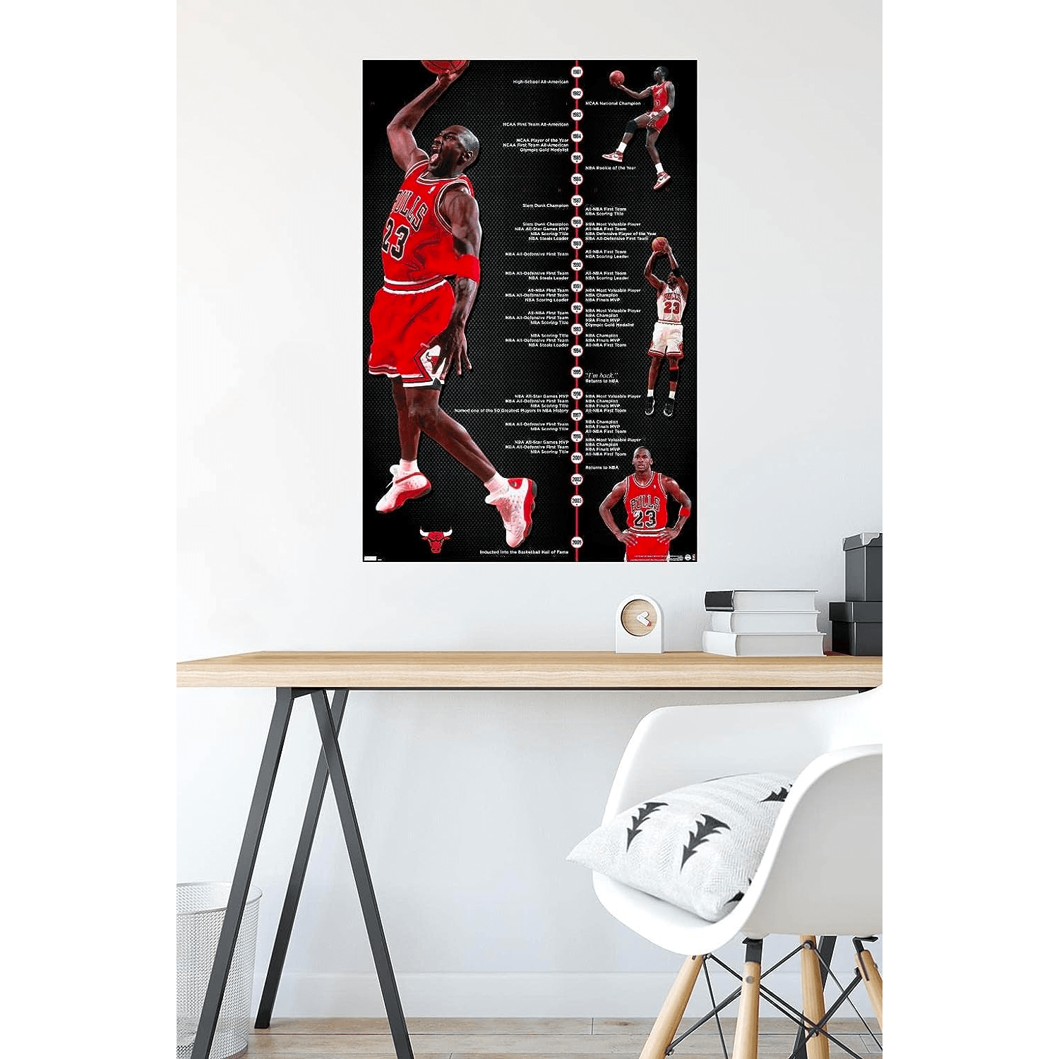 Michael Jordan Chicago Bulls Trends NBA 61 x 91.5cm Timeline Poster