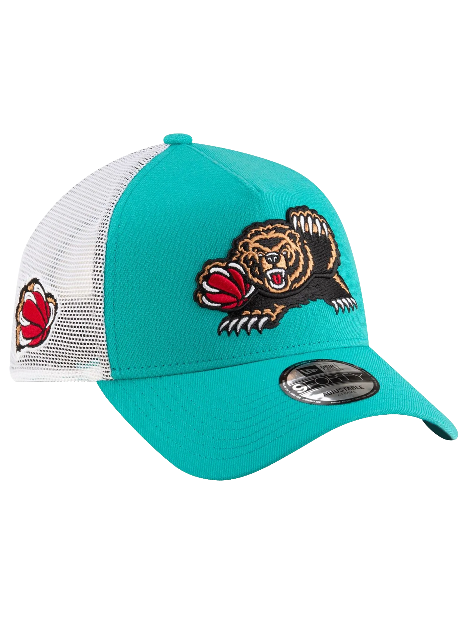 Memphis Grizzlies New Era NBA Classic 9FORTY A-Frame Trucker Snapback Hat - Turquoise