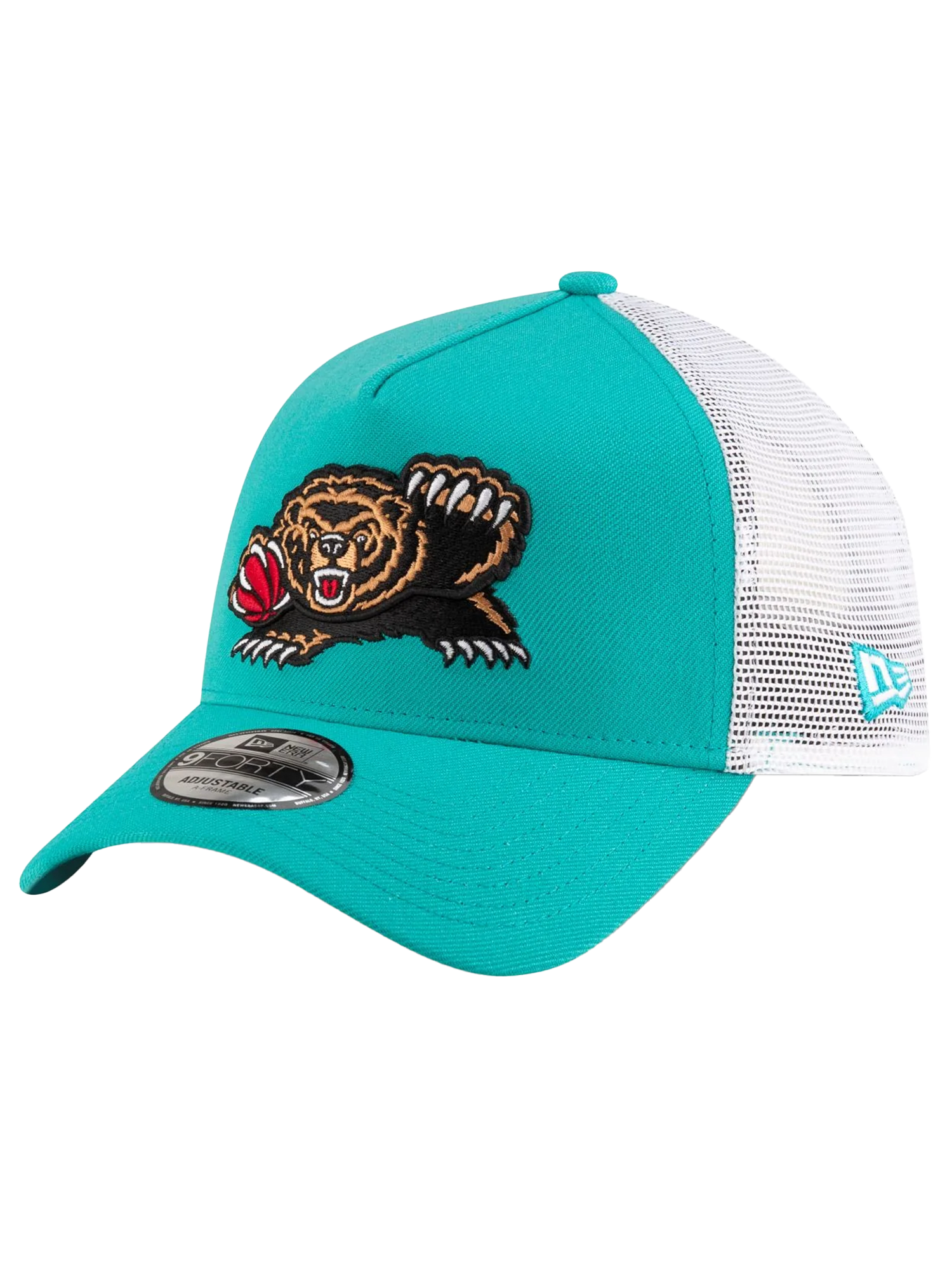 Memphis Grizzlies New Era NBA Classic 9FORTY A-Frame Trucker Snapback Hat - Turquoise