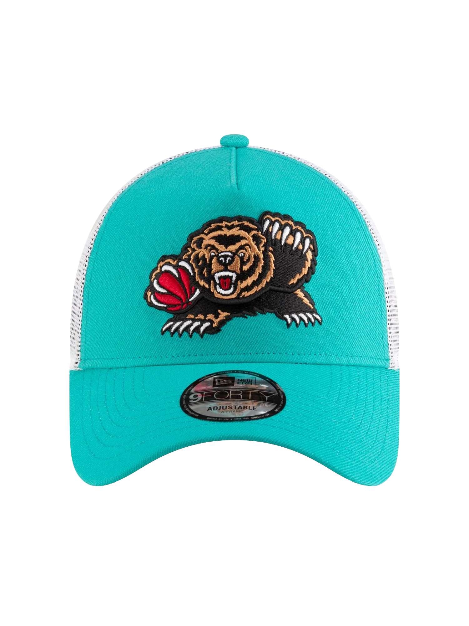 Memphis Grizzlies New Era NBA Classic 9FORTY A-Frame Trucker Snapback Hat - Turquoise