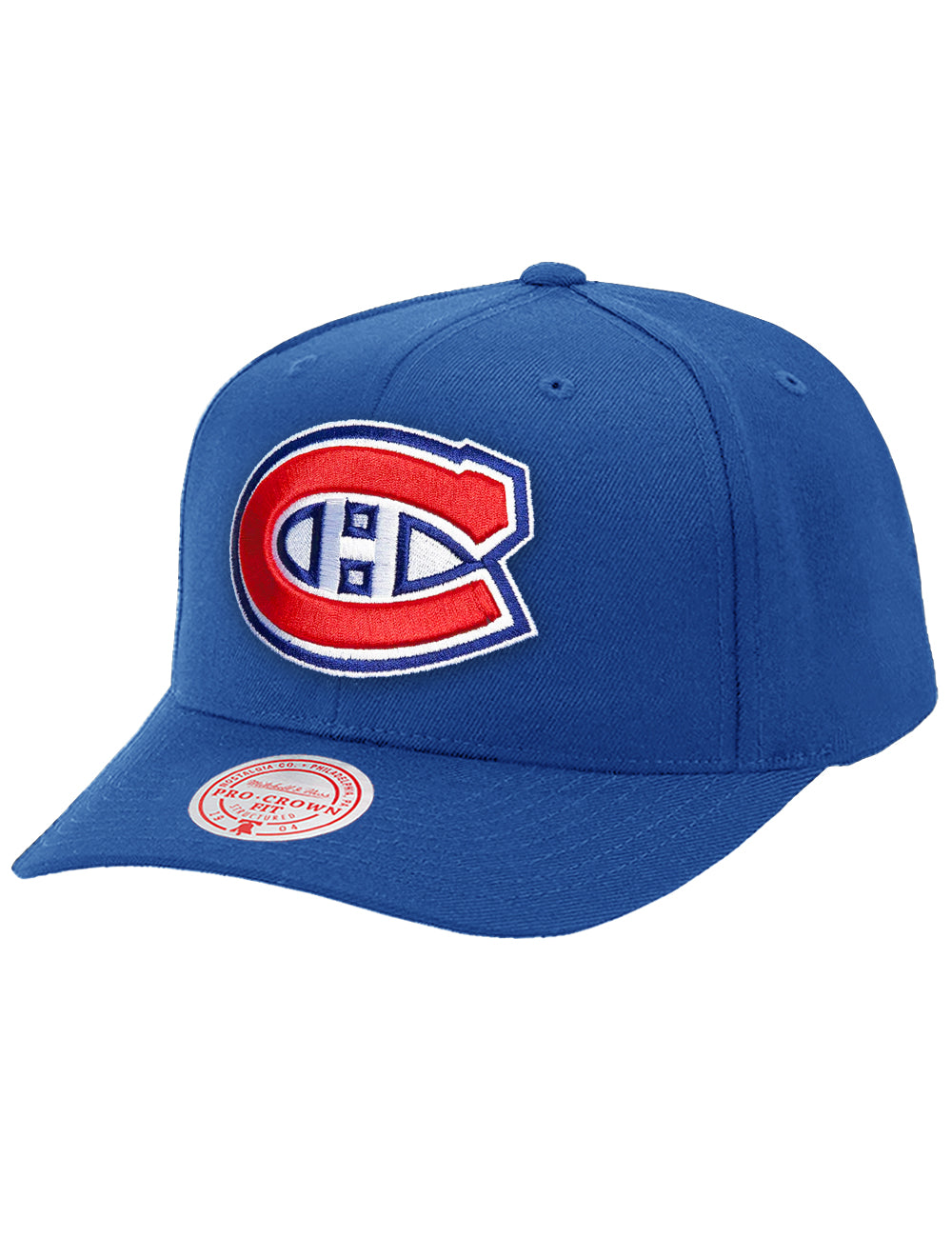 Montreal Canadiens Mitchell & Ness NHL Team 2.0 Pro Crown Snapback Hat - Blue