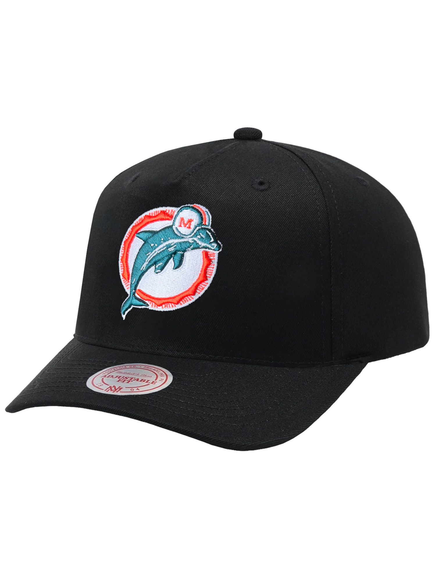 Miami Dolphins Mitchell & Ness NFL Throwback MVP Snapback Hat - Black