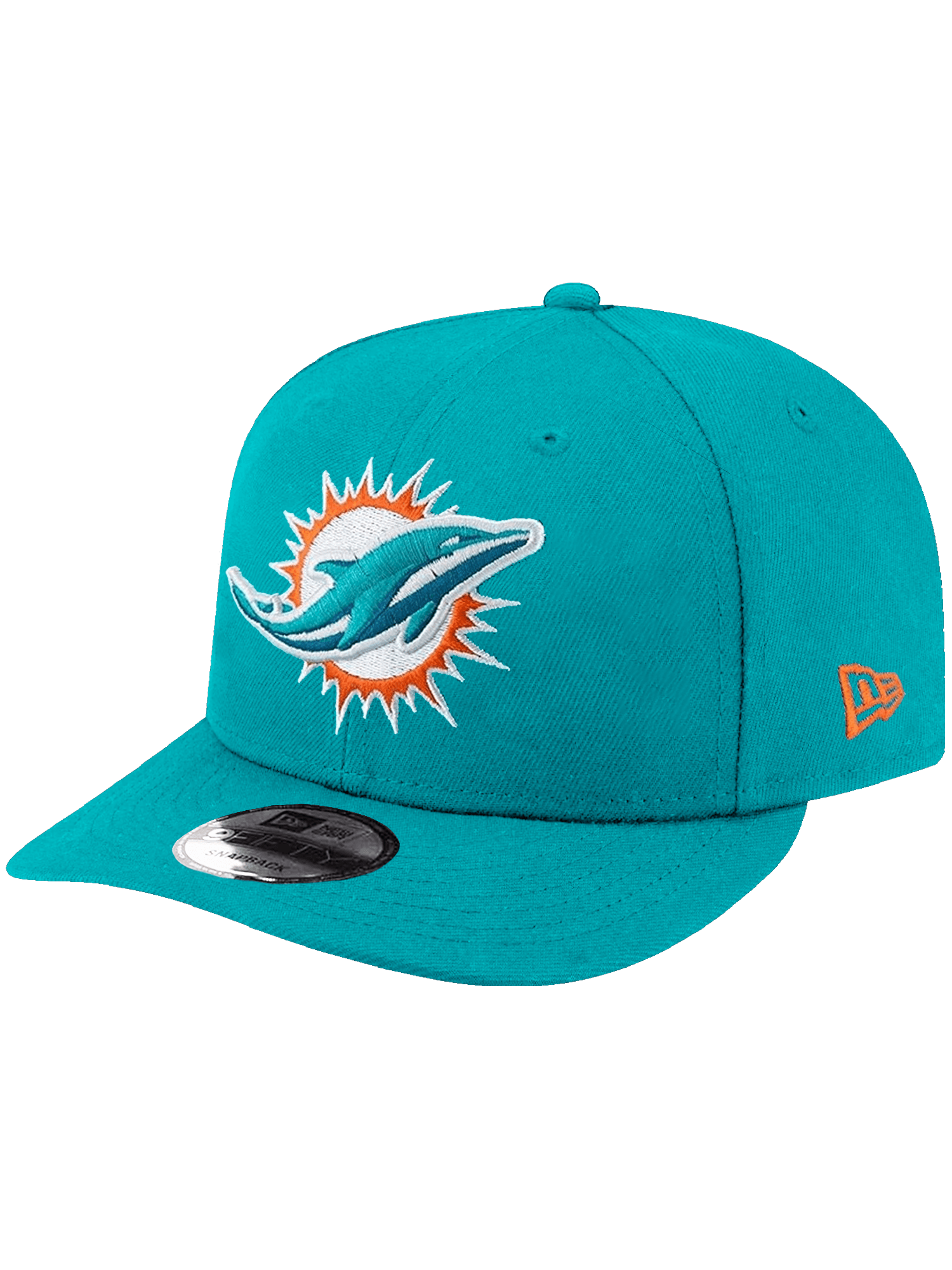 Miami Dolphins New Era NFL Team 9FIFTY Pre-Curved Snapback Hat - Teal