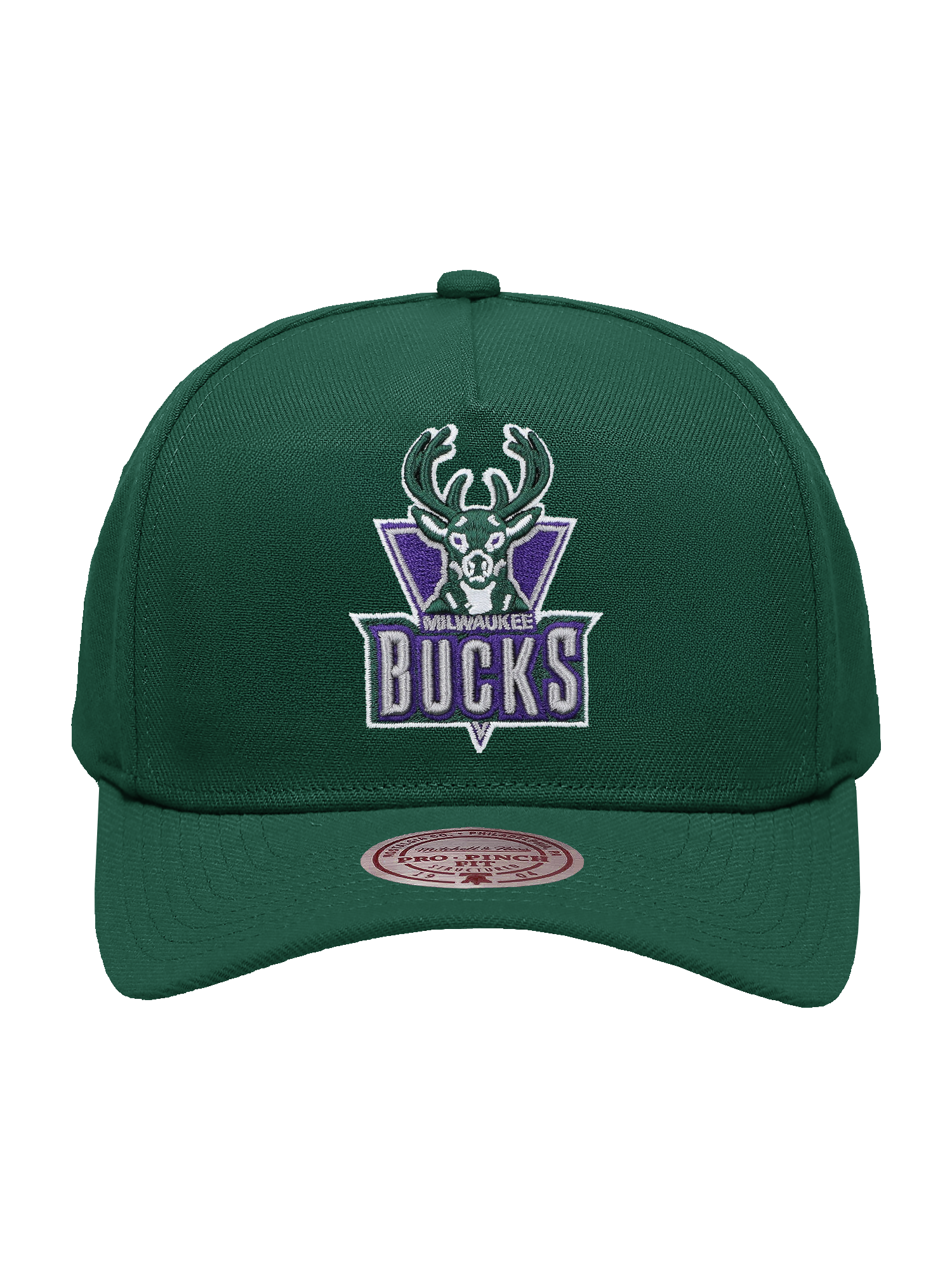 Milwaukee Bucks Mitchell & Ness NBA HWC Pro Pinch Snapback Hat - Green