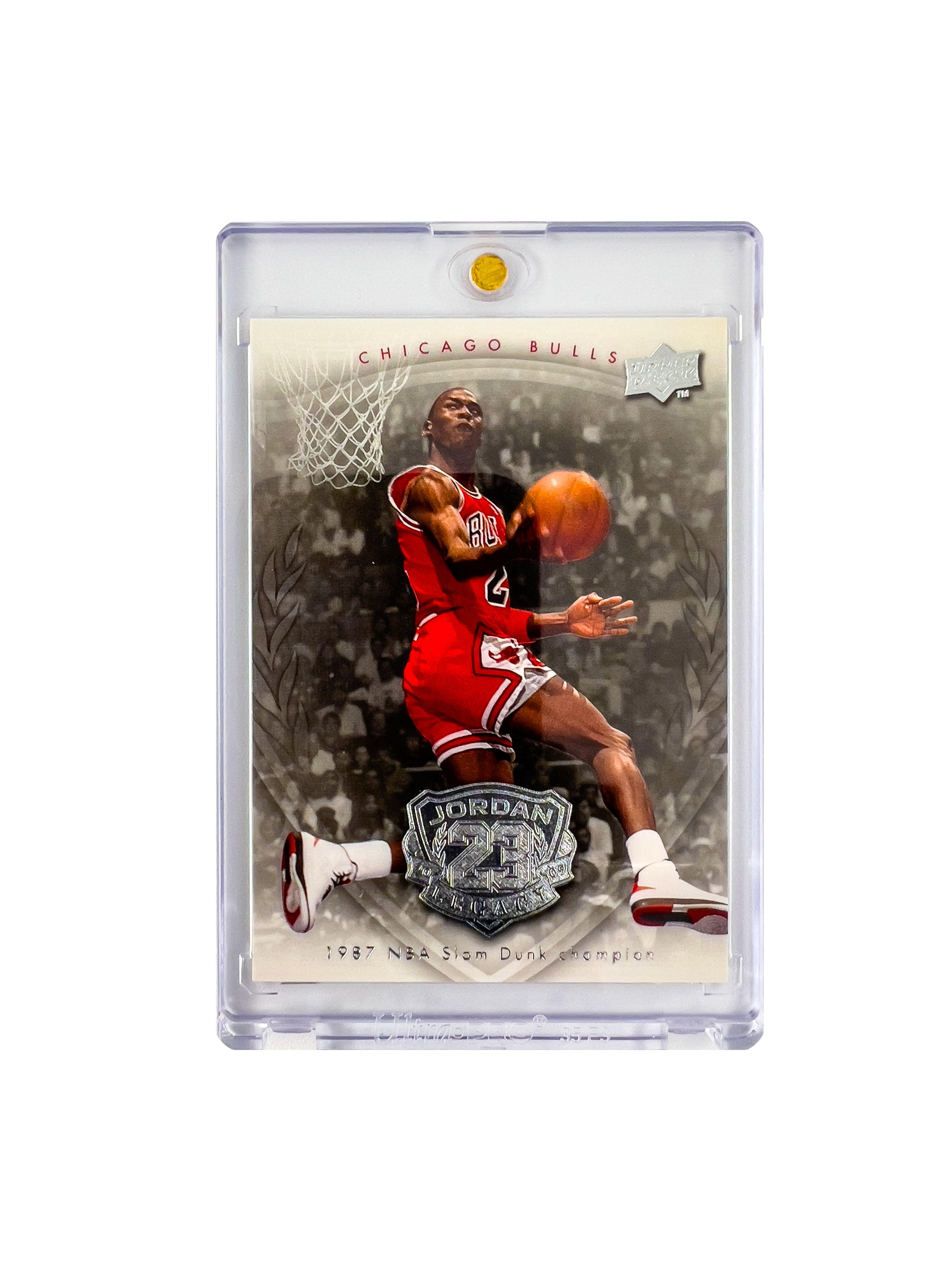 Michael Jordan Chicago Bulls Upper Deck NBA 09-10 Legacy Dunk Champ Card