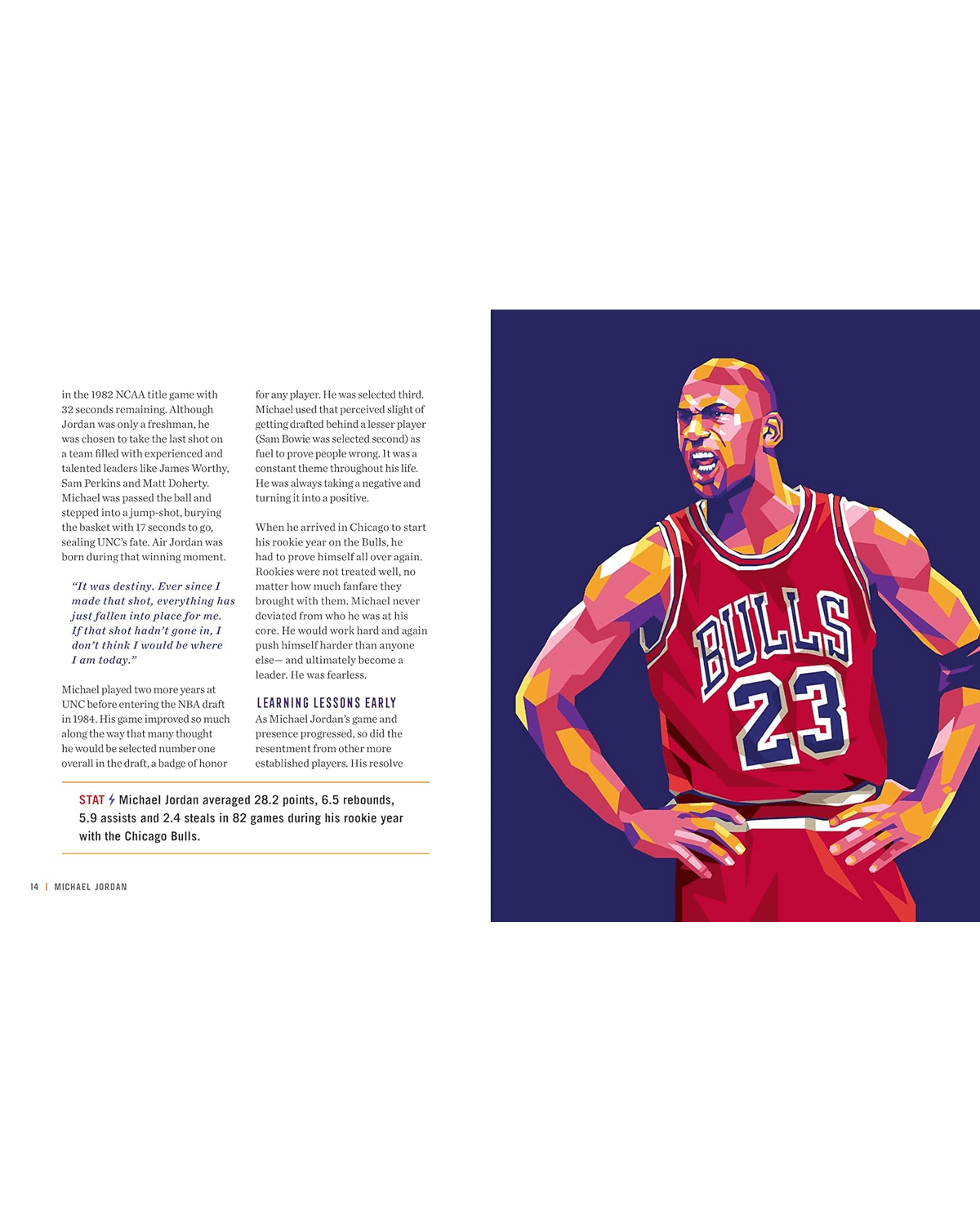 Michael Jordan Life Lessons From a Legend NBA Hardcover Book