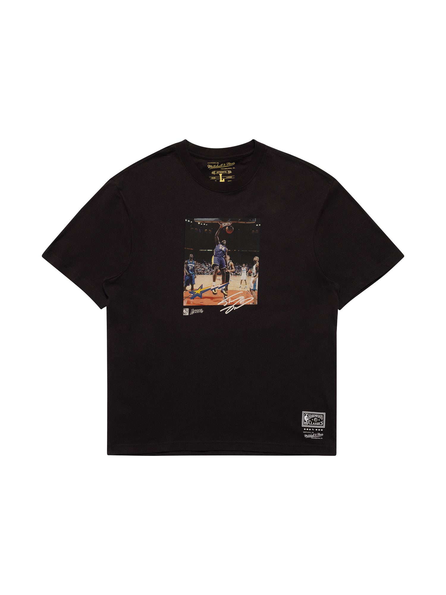 Shaquille O'Neal Los Angeles Lakers Mitchell & Ness NBA All-Star Dunk Vintage T-Shirt - Faded Black