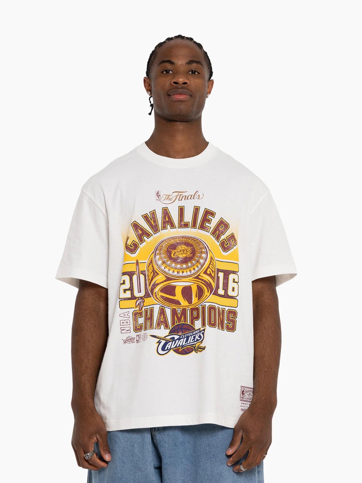 Cleveland Cavaliers Mitchell & Ness NBA 16 Ring Vintage T-Shirt - White