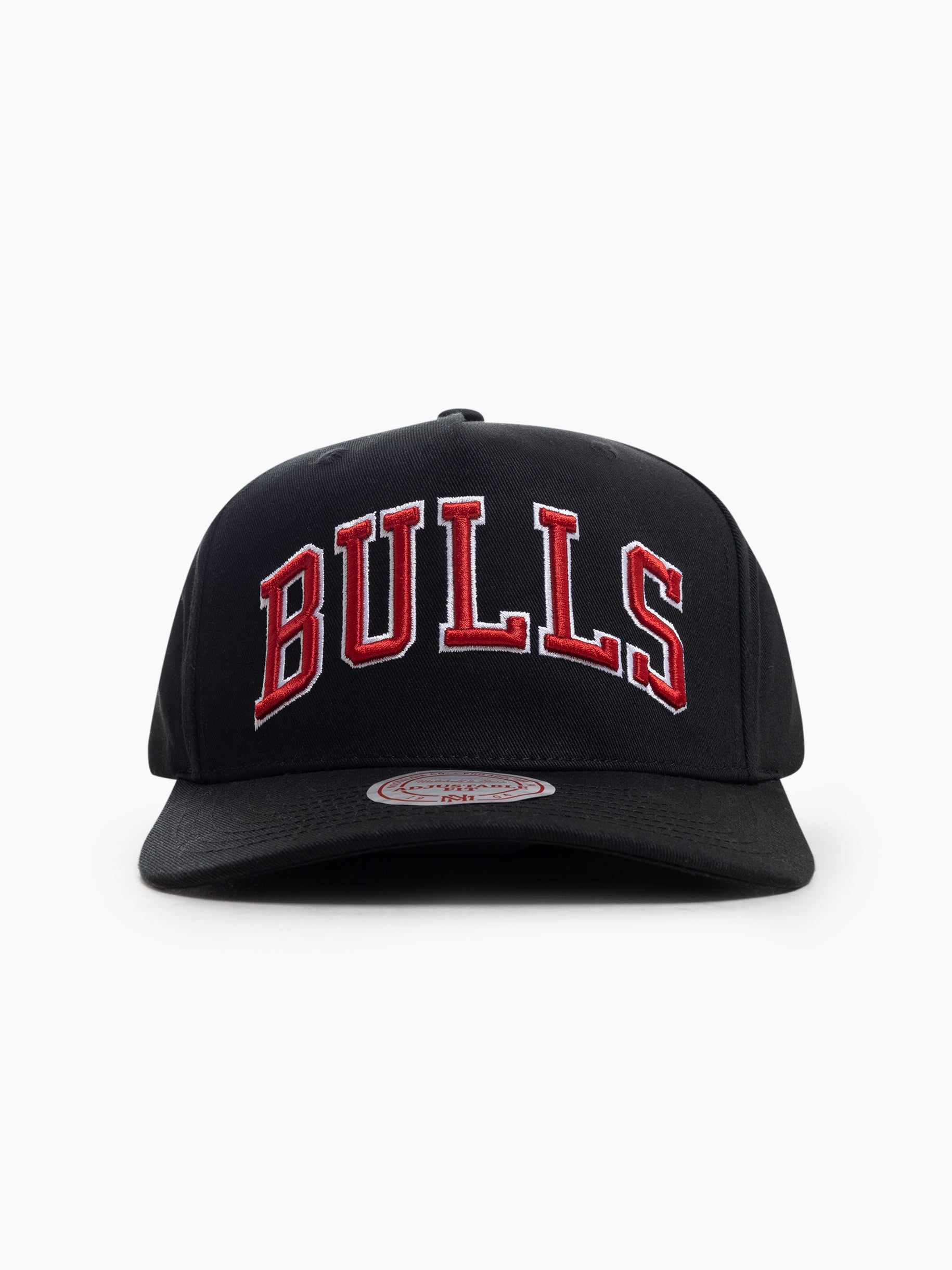 Chicago Bulls Mitchell & Ness NBA Wordmark MVP Snapback Hat - Black