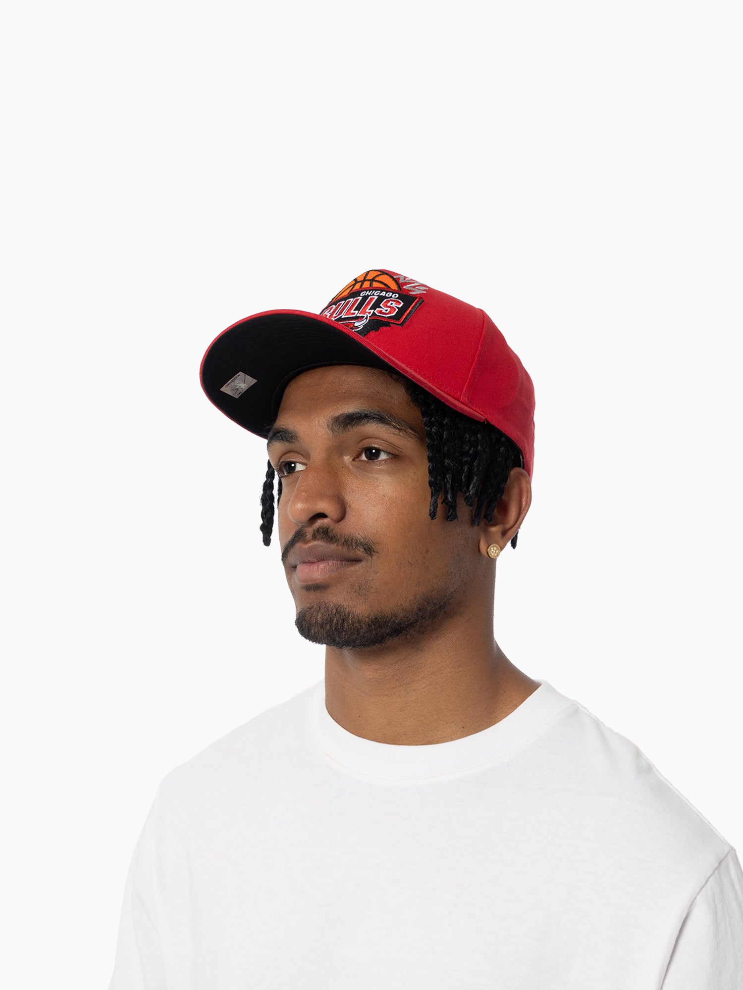 Chicago Bulls Mitchell & Ness NBA Jam Session Pro Pinch Snapback Hat - Red