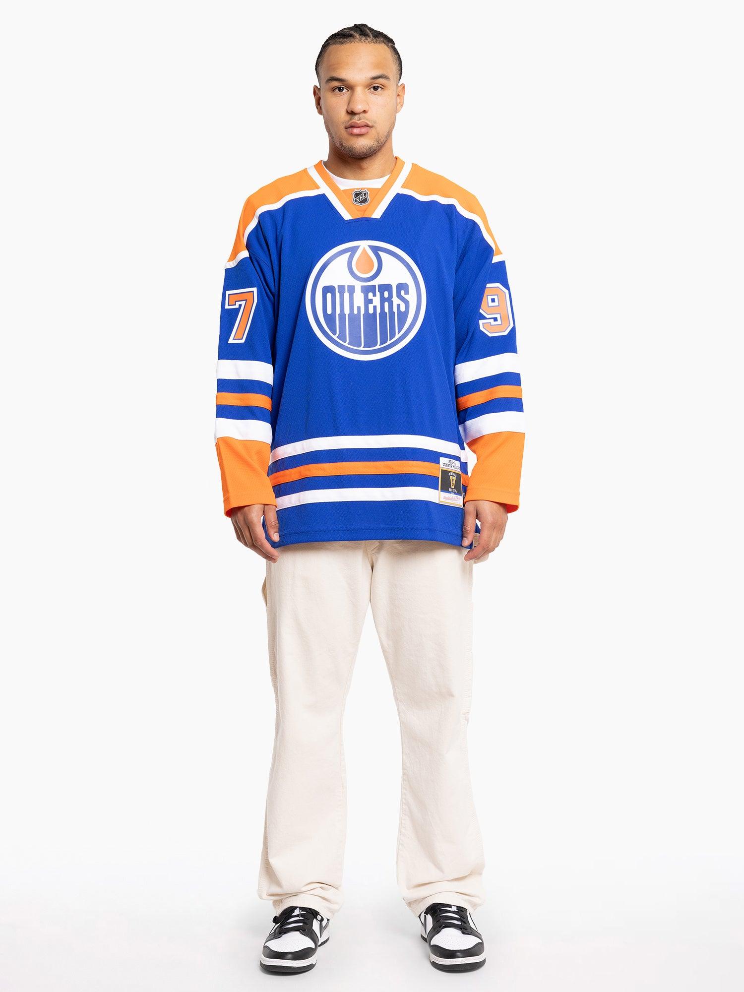 Connor McDavid Edmonton Oilers Mitchell & Ness NHL 15-16 Blue Line Jersey