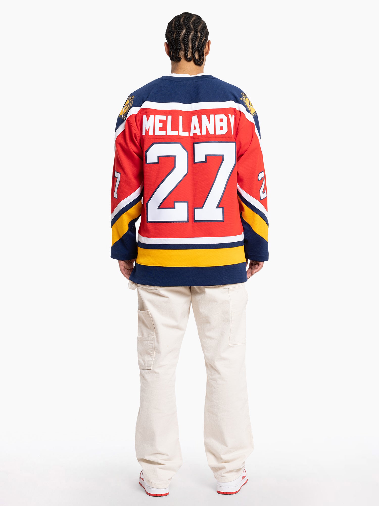 Scott Mellanby Florida Panthers Mitchell & Ness NHL 95-96 Blue Line Jersey - Red