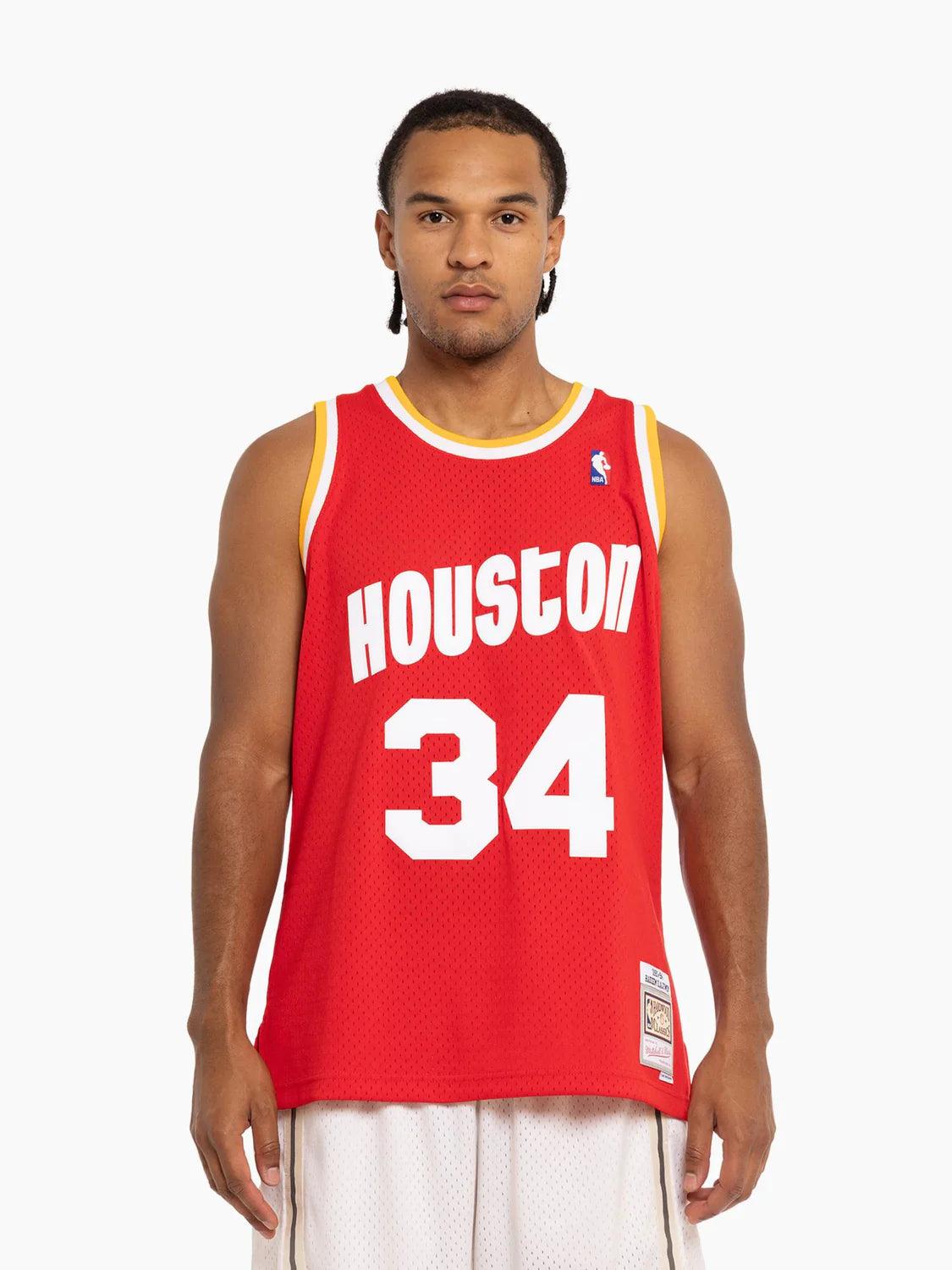 Hakeem Olajuwon Houston Rockets Mitchell & Ness NBA 93-94 Swingman Jersey - Red