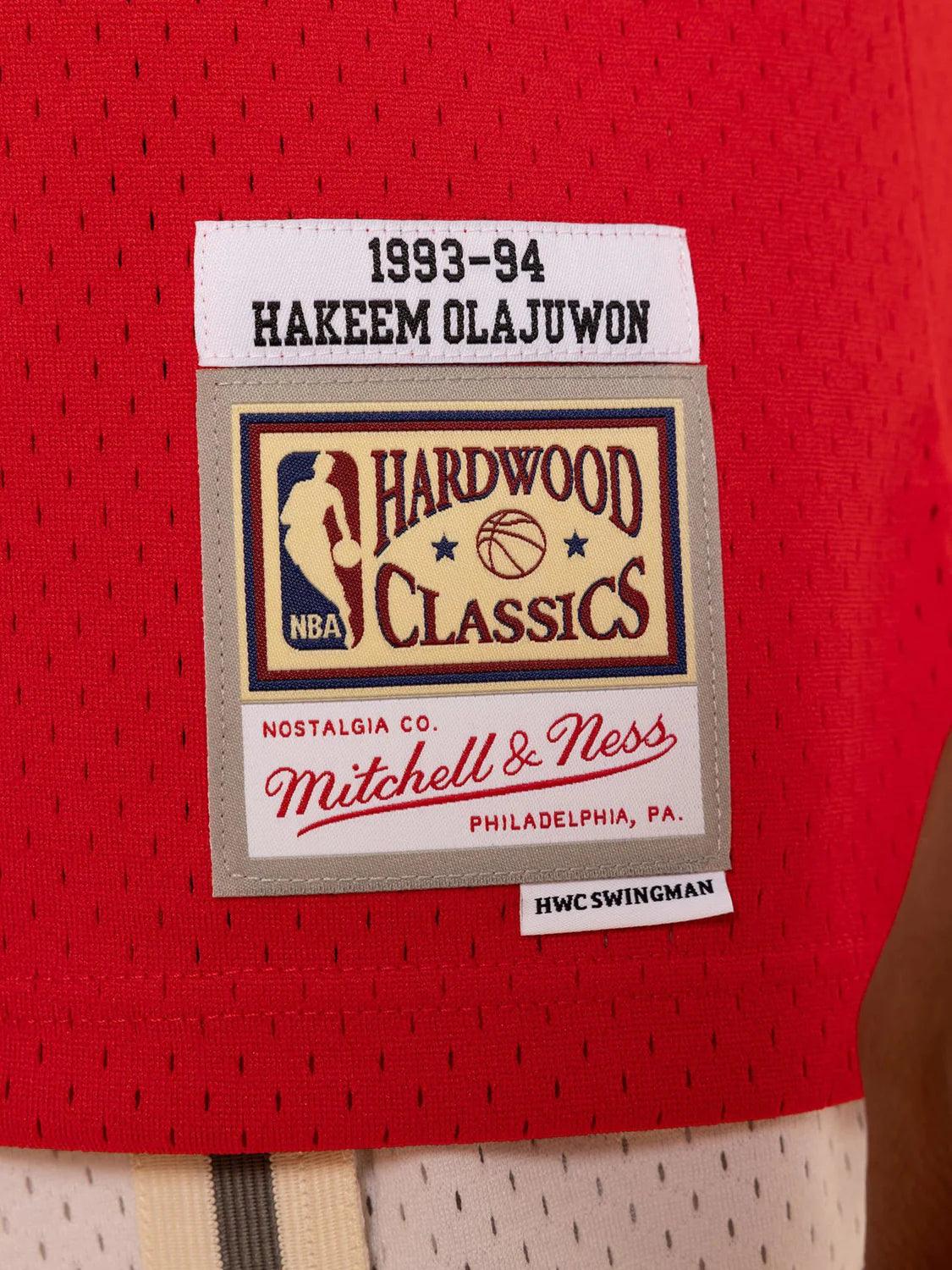 Hakeem Olajuwon Houston Rockets Mitchell & Ness NBA 93-94 Swingman Jersey - Red