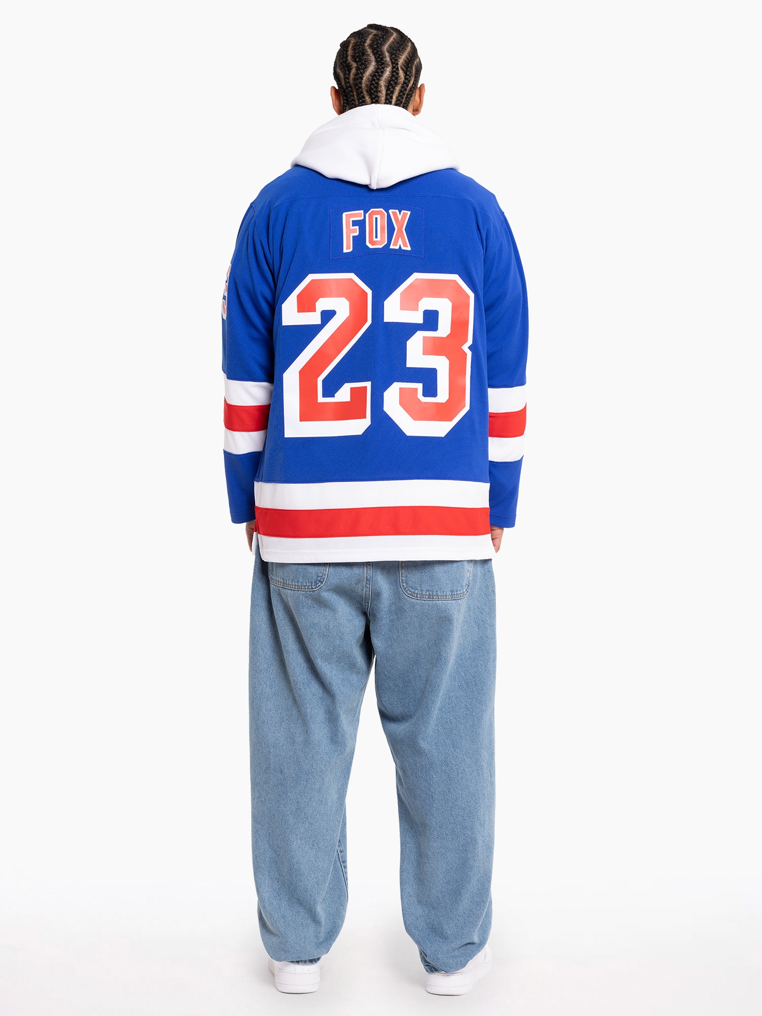 Adam Fox New York Rangers Mitchell & Ness NHL 21 Blue Line Jersey