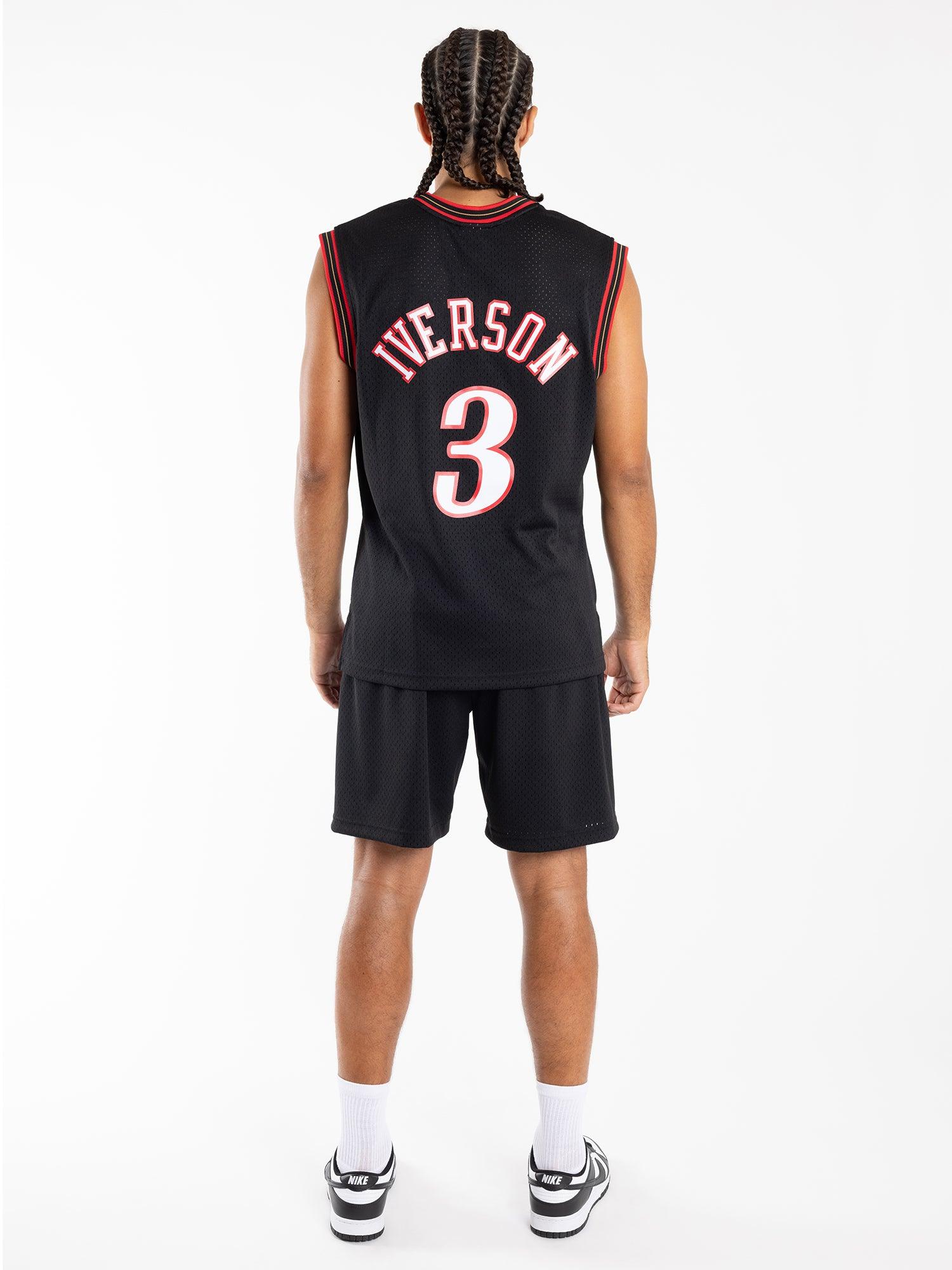 Allen Iverson Philadelphia 76ers Mitchell & Ness NBA 00-01 Swingman Jersey - Black