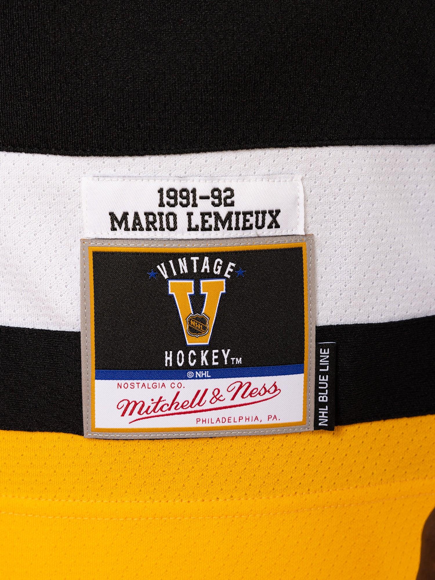 Mario Lemieux Pittsburgh Penguins Mitchell & Ness NHL 91-92 Blue Line Jersey