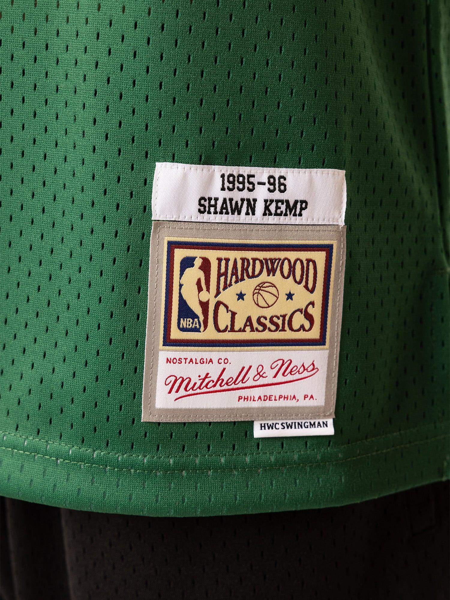 Shawn Kemp Seattle Supersonics Mitchell & Ness NBA 95-96 Swingman Jersey - Green