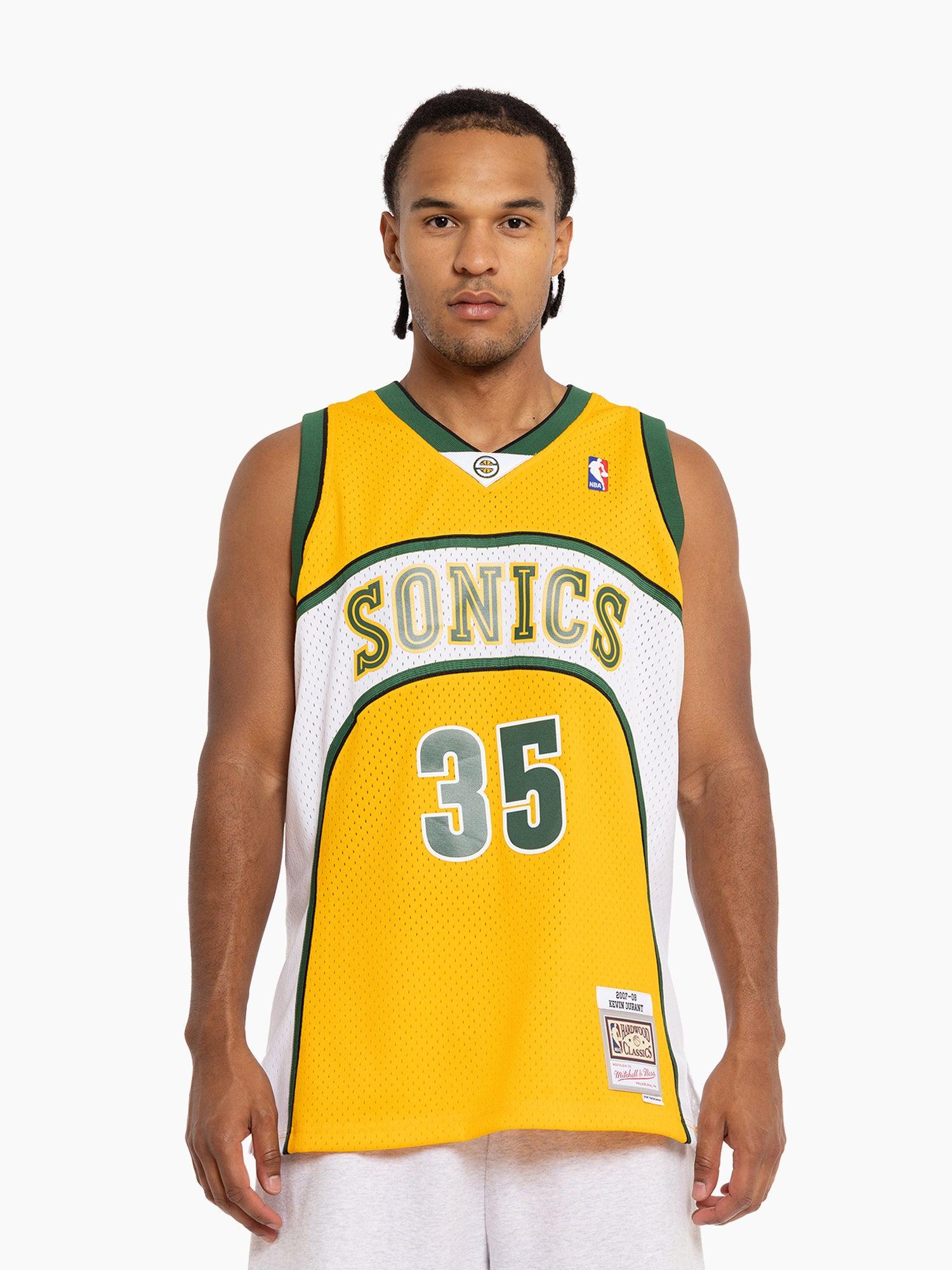 Kevin Durant Seattle Supersonics Mitchell & Ness NBA 07-08 Swingman Jersey - Yellow