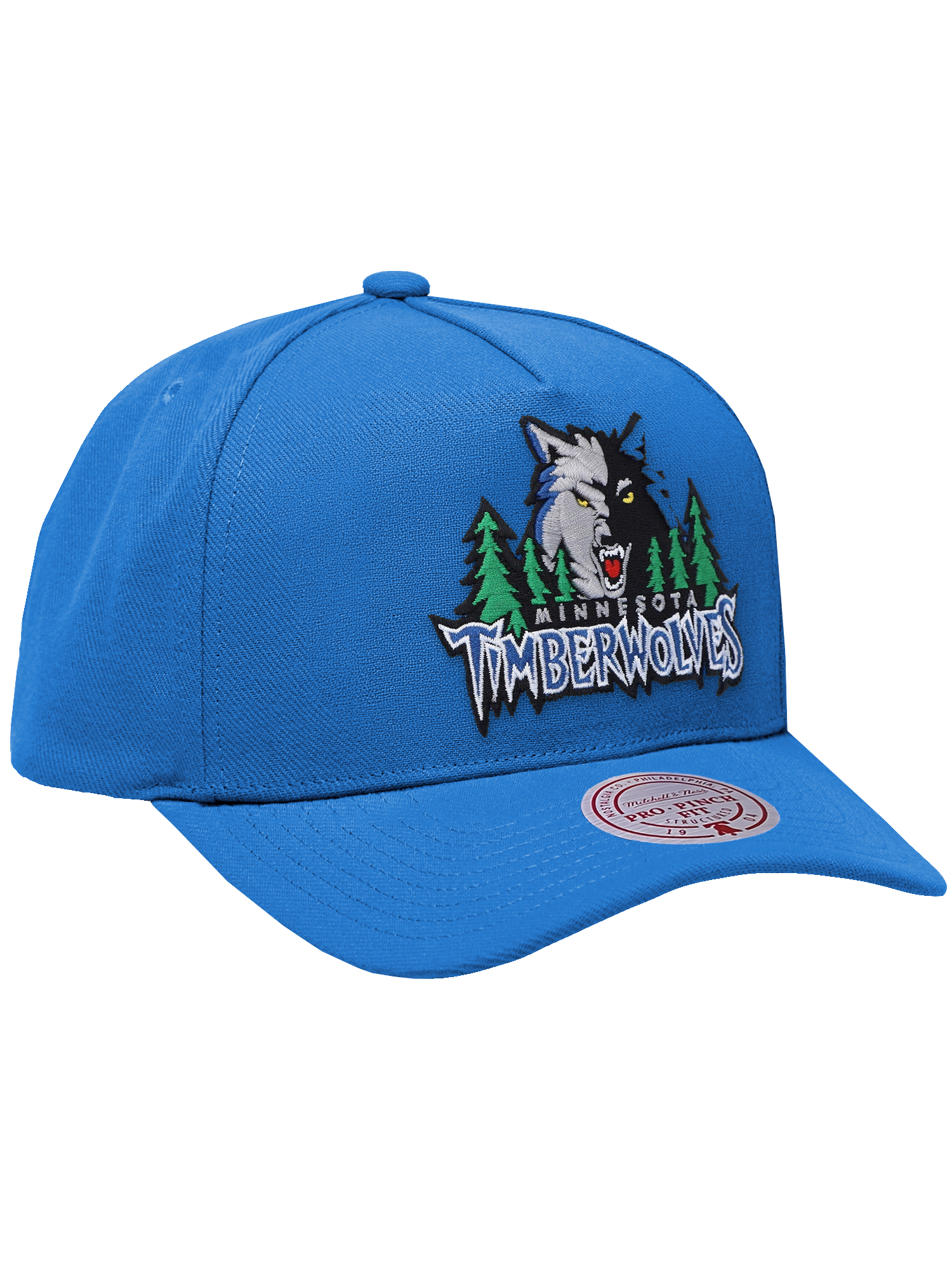 Minnesota Timberwolves Mitchell & Ness NBA HWC Pro Pinch Snapback Hat - Blue