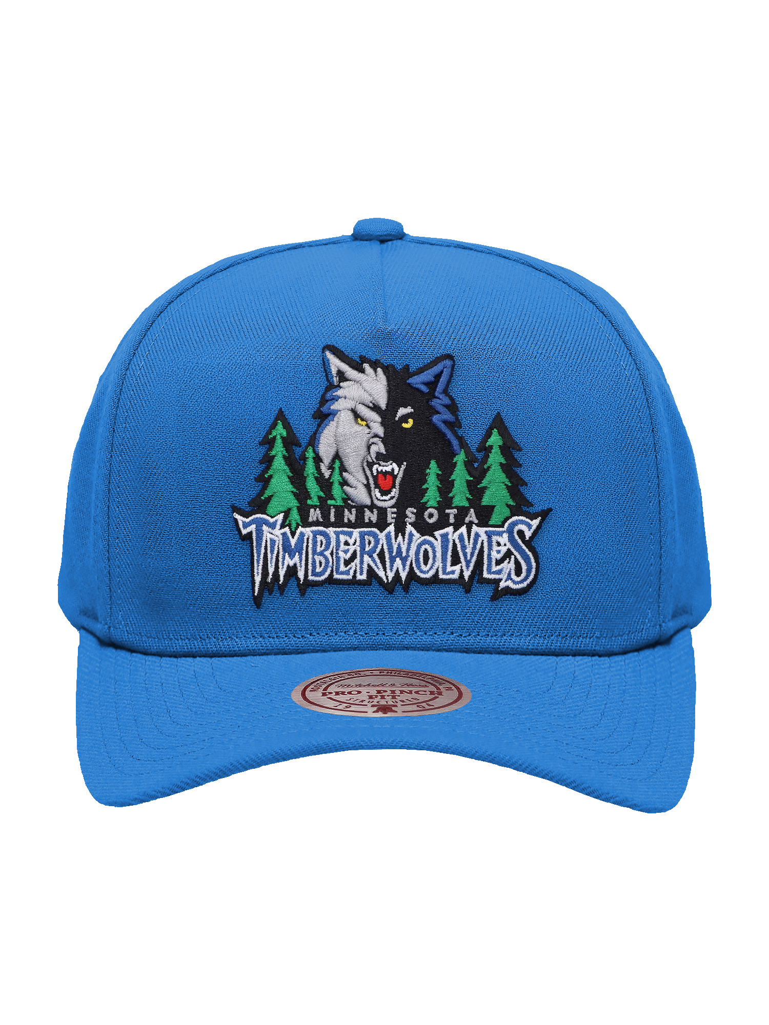 Minnesota Timberwolves Mitchell & Ness NBA HWC Pro Pinch Snapback Hat - Blue