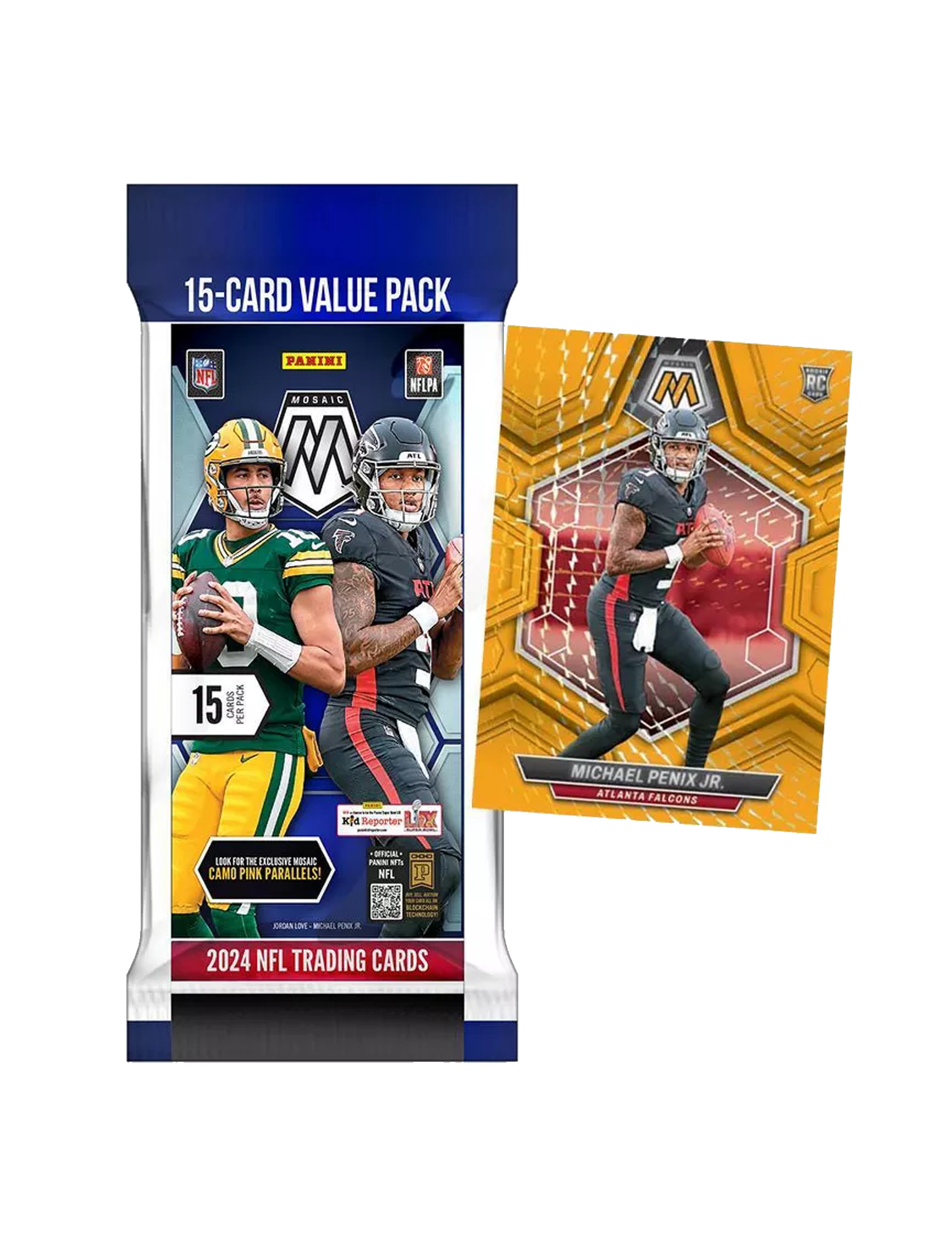 2024 Panini NFL Mosaic Football Trading Card Value Fat Pack