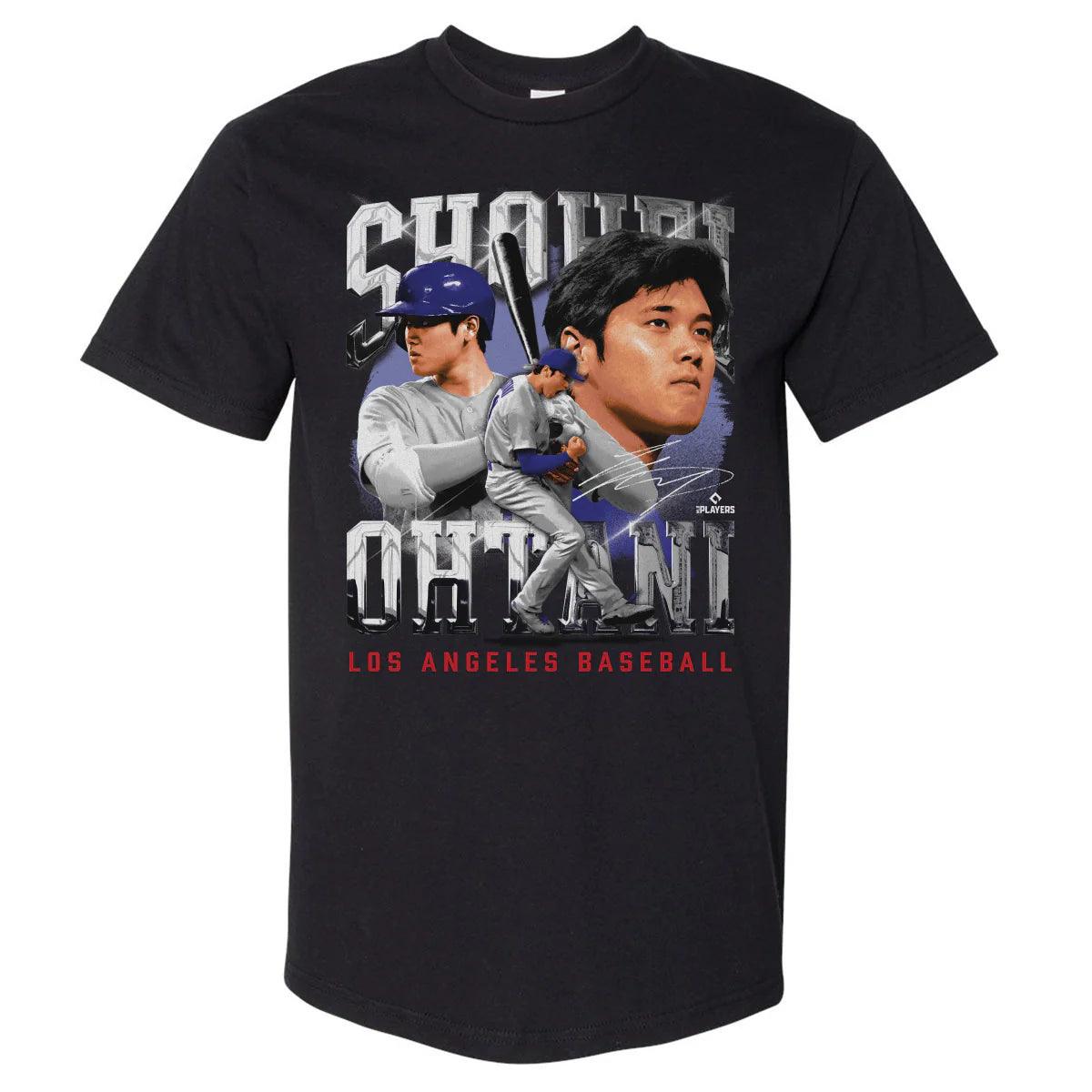 Shohei Ohtani Los Angeles Dodgers 500 Level MLB Homage Heavyweight T-Shirt - Black