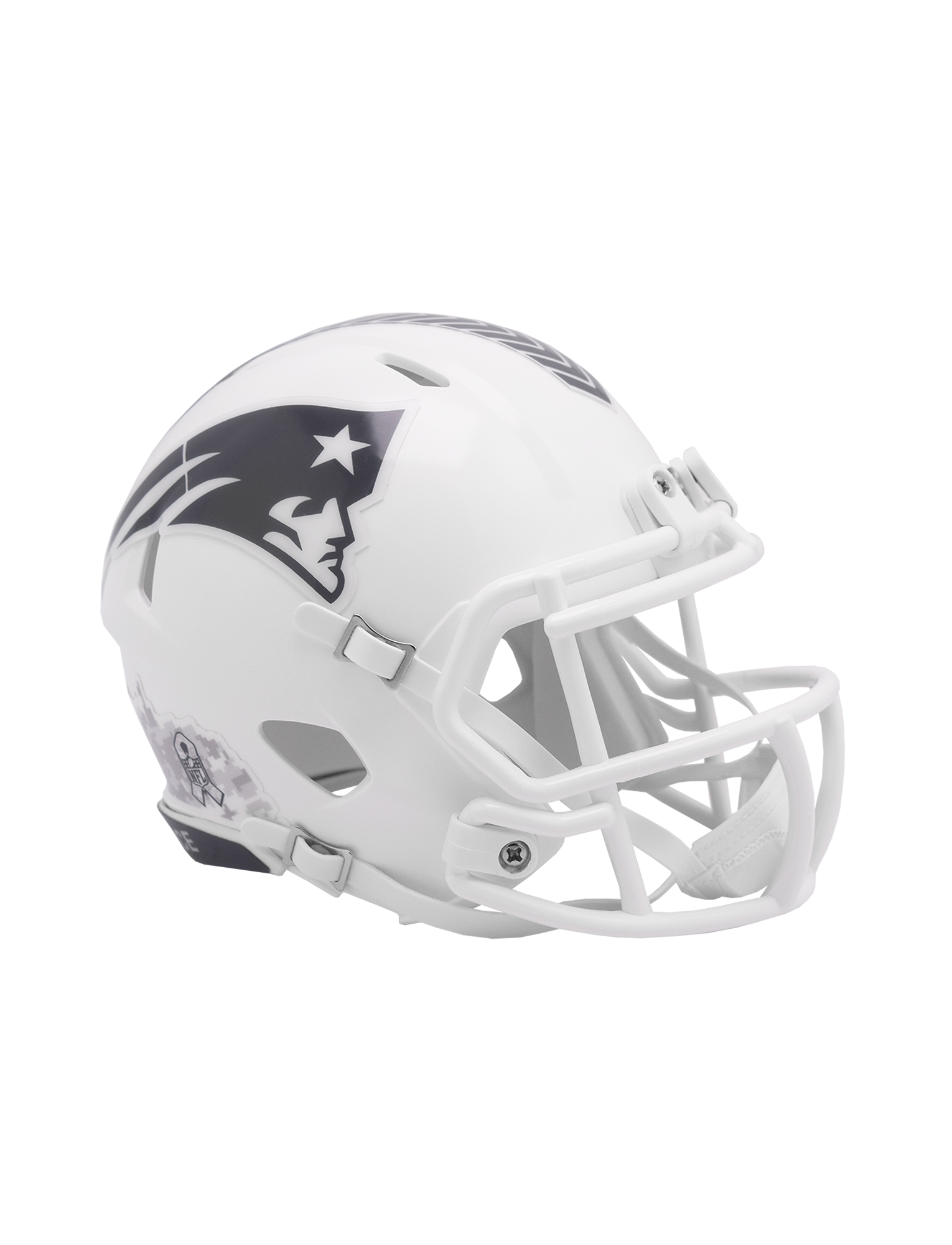 New England Patriots Riddell NFL Salute To Service 24 Speed Replica Mini Helmet