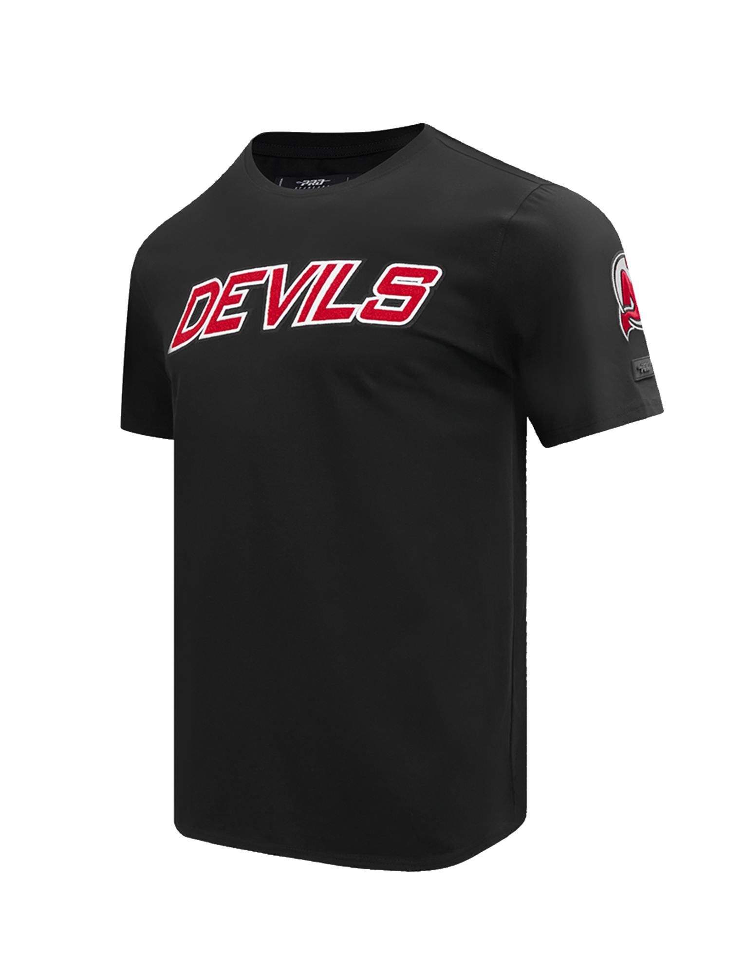 New Jersey Devils Pro Standard NHL Classic Chenille Flex T-Shirt - Black