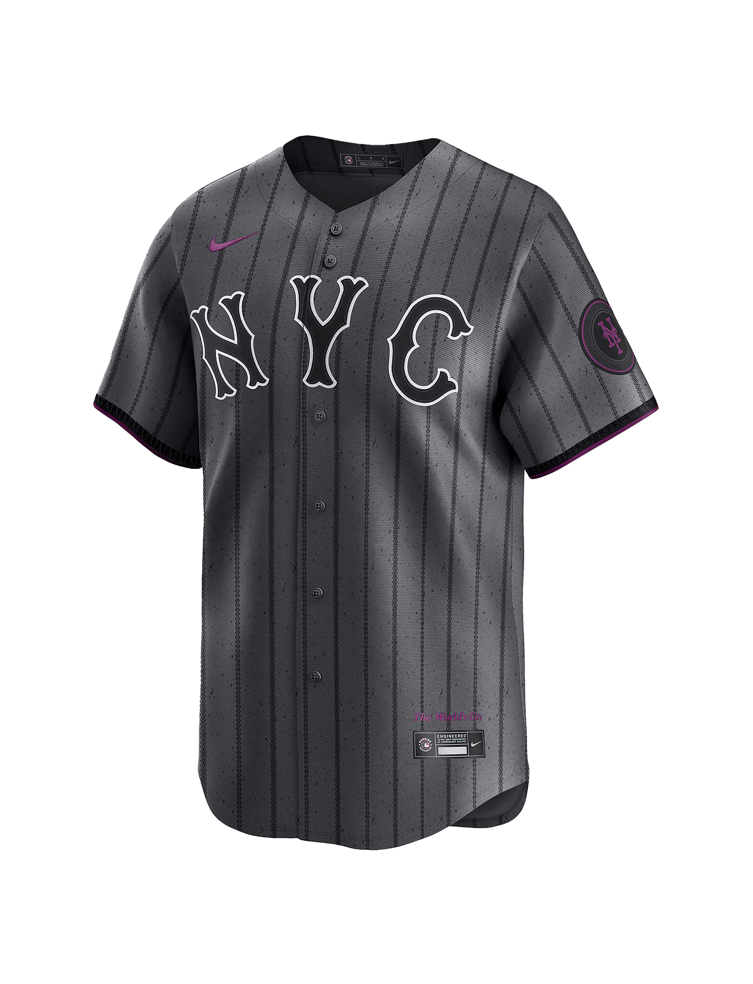 New York Mets Nike MLB City Connect Limited Jersey - Graphite